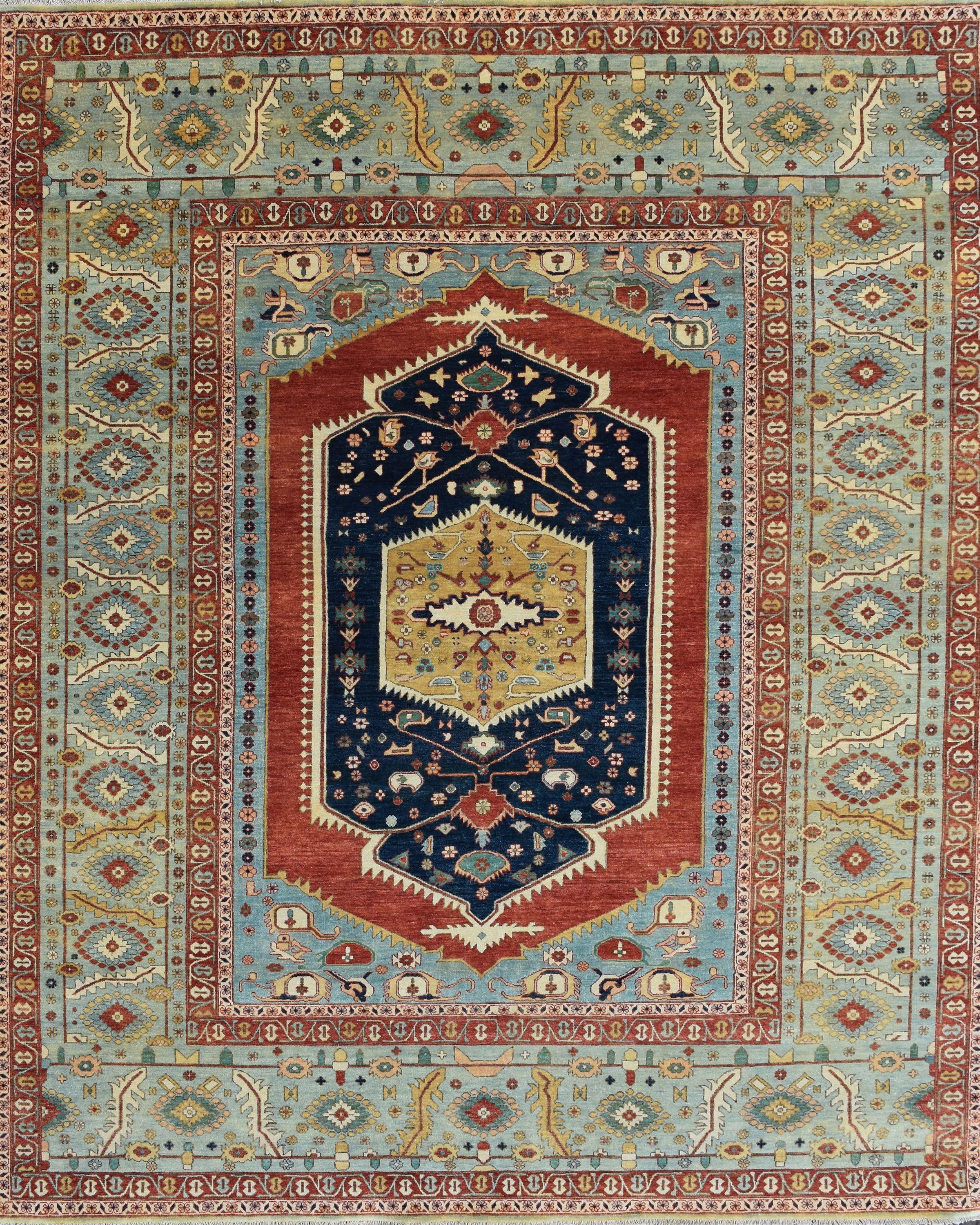Schöner neuer Teppich mit schönem persischen Design und schönen Farben, komplett handgeknüpft mit Wollsamt auf Baumwollbasis.