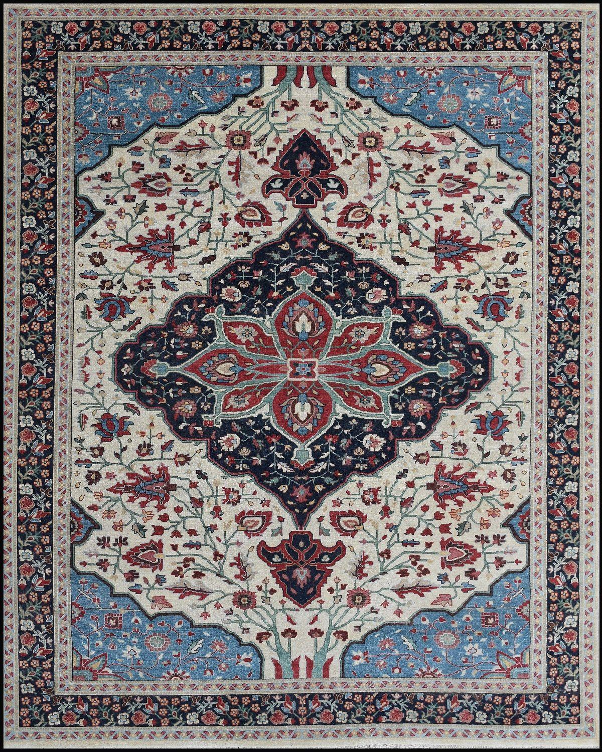 Schöner neuer Teppich mit schönem persischen Design und schönen Farben, komplett handgeknüpft mit Wollsamt auf Baumwollbasis.