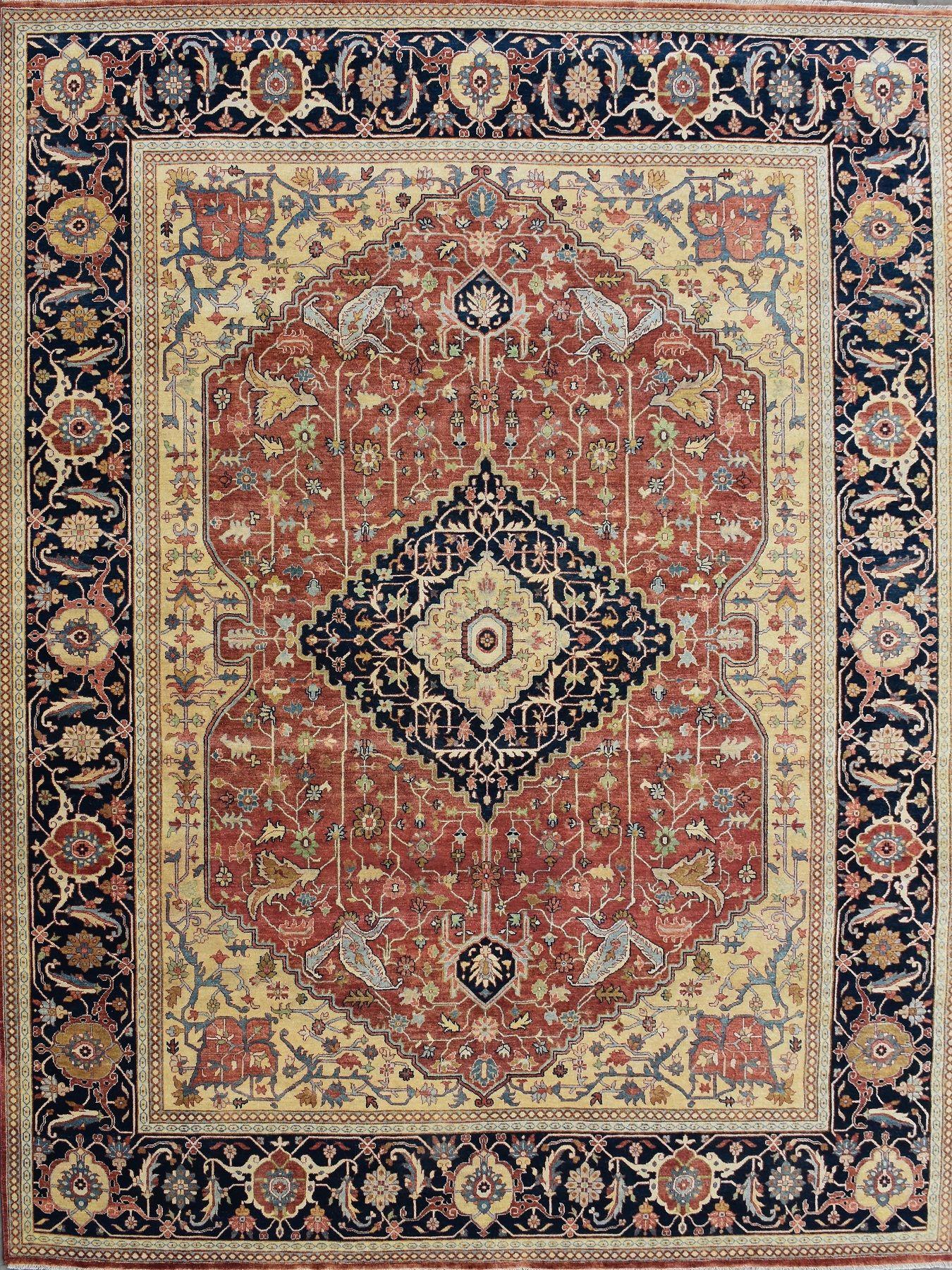 Schöner neuer Teppich mit schönem persischen Design und schönen Farben, komplett handgeknüpft mit Wollsamt auf Baumwollbasis.