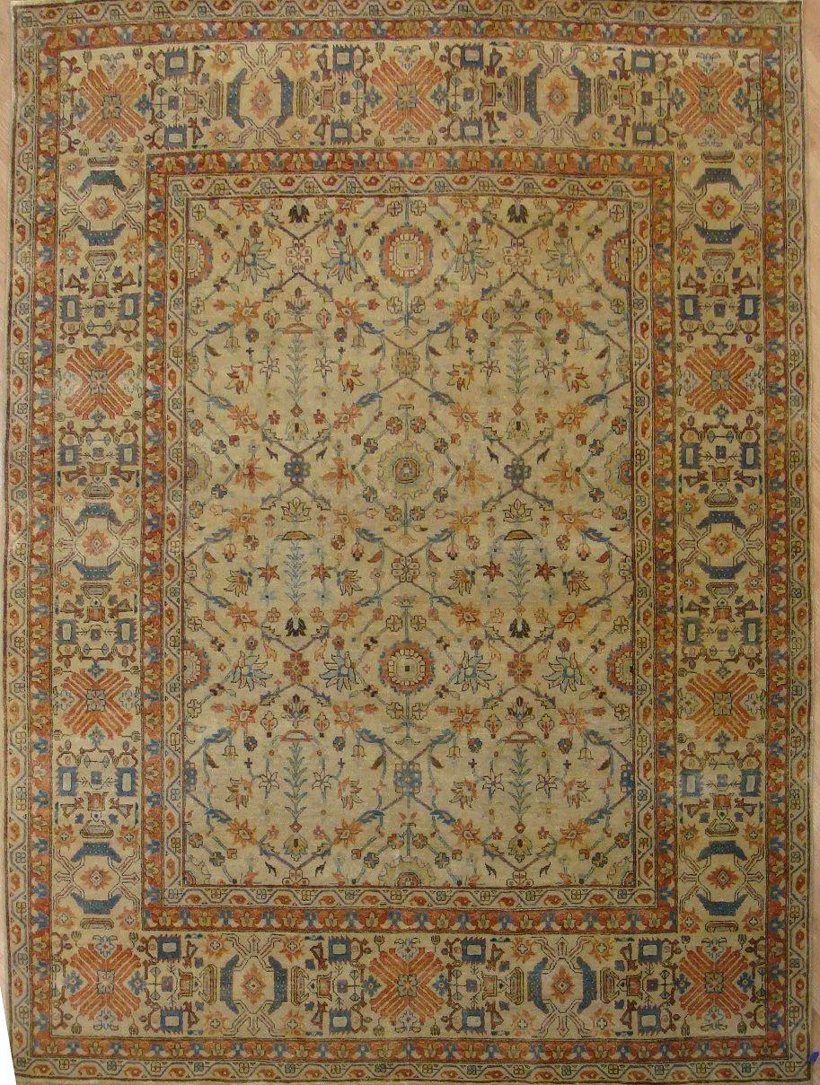 Nice new rug with beautiful Persian design and nice colors, entirely hand knotted with wool velvet on cotton foundation.