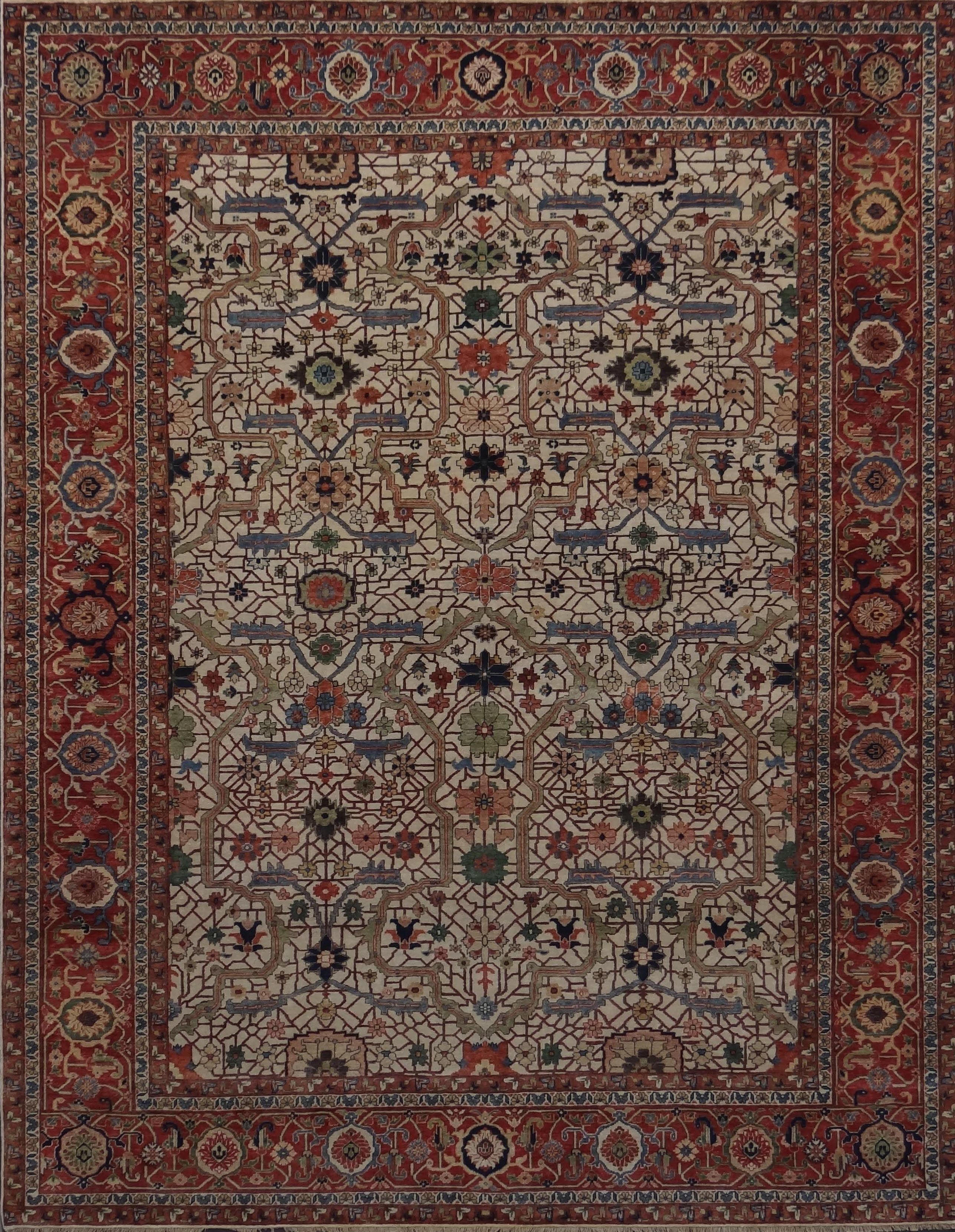 Wunderschöner neuer indischer Teppich im persischen Design (Tabriz) im Angebot