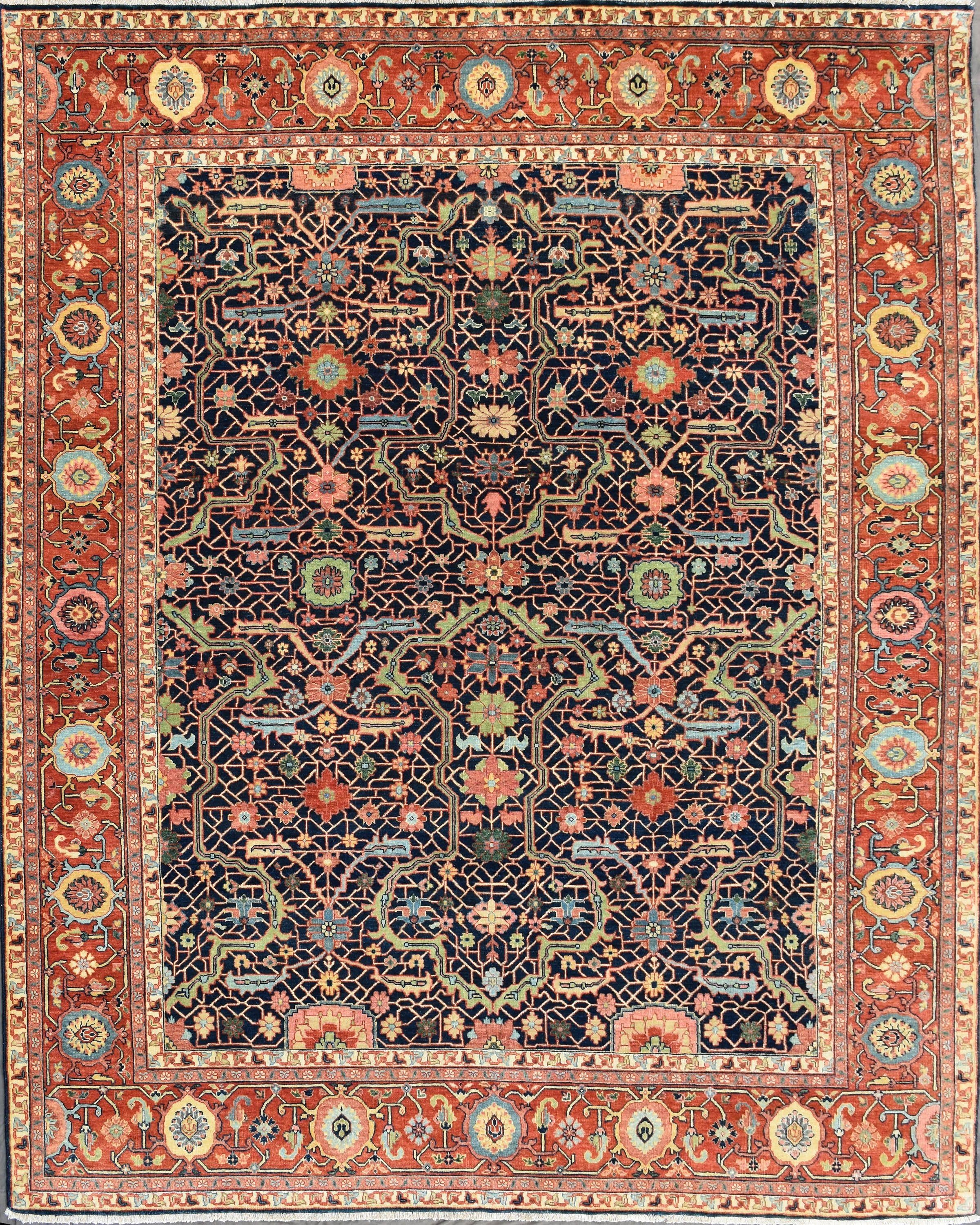Wunderschöner neuer indischer Teppich im persischen Design (Tabriz) im Angebot