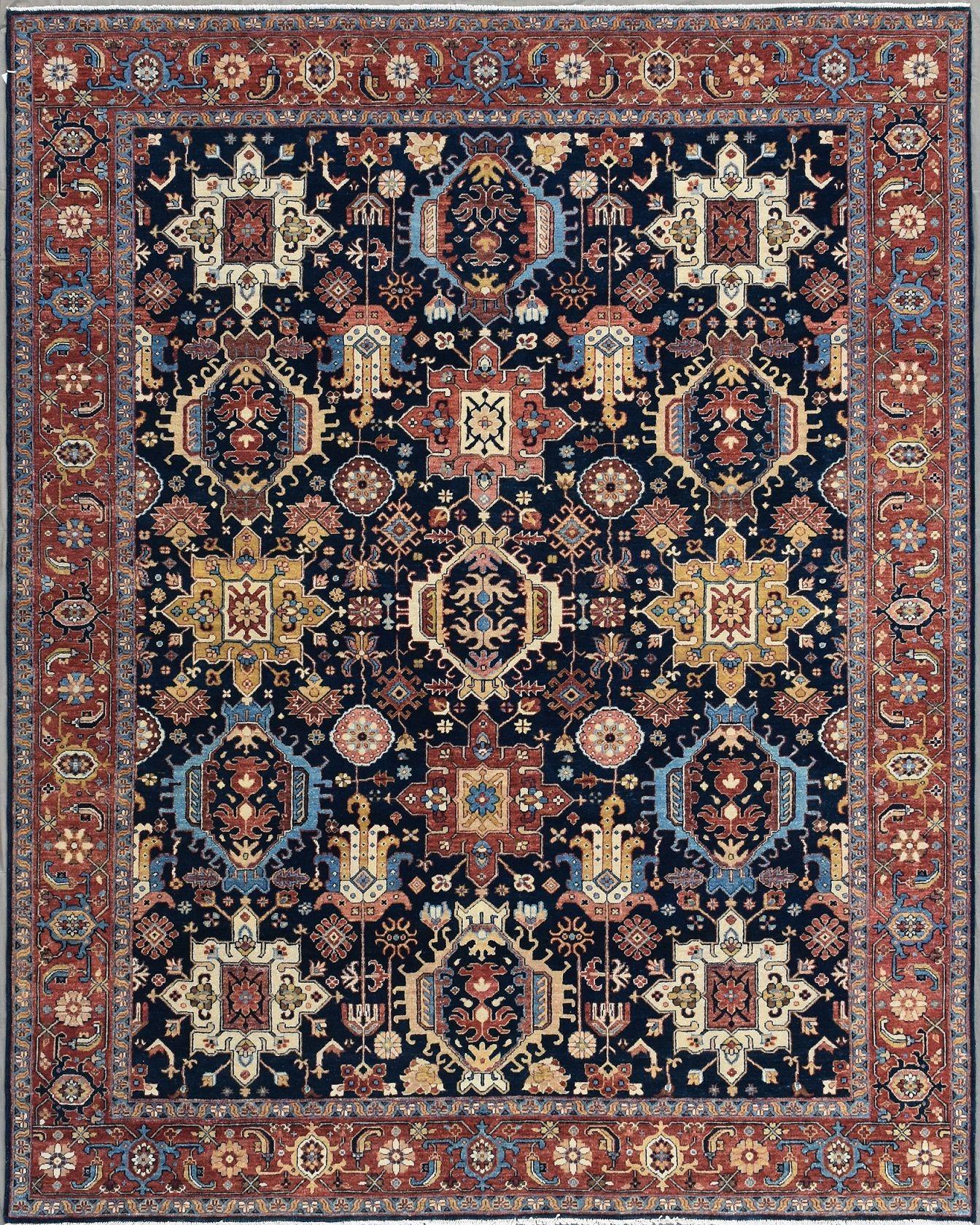 Sarouk Farahan Magnifique tapis indien à motifs persans en vente