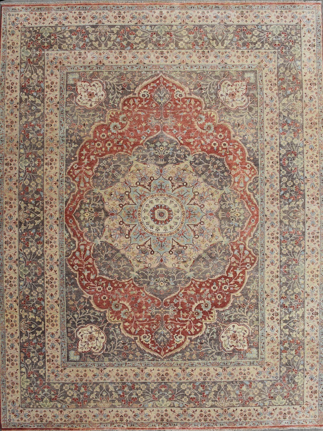 Tabriz Wonderful New Persian Design Indian Rug For Sale