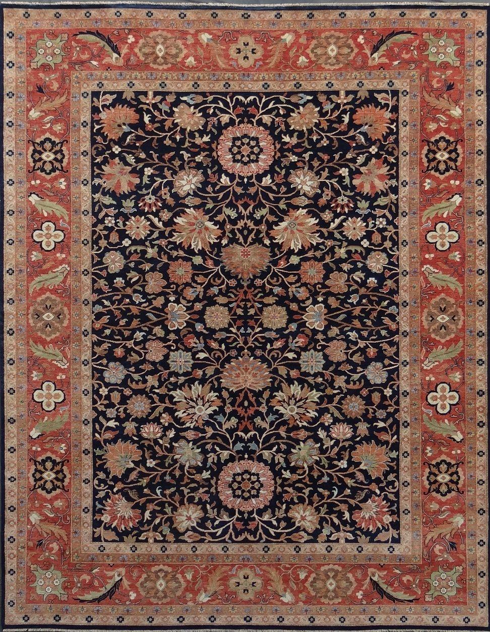 Wunderschöner neuer indischer Teppich im persischen Design (Indisch) im Angebot