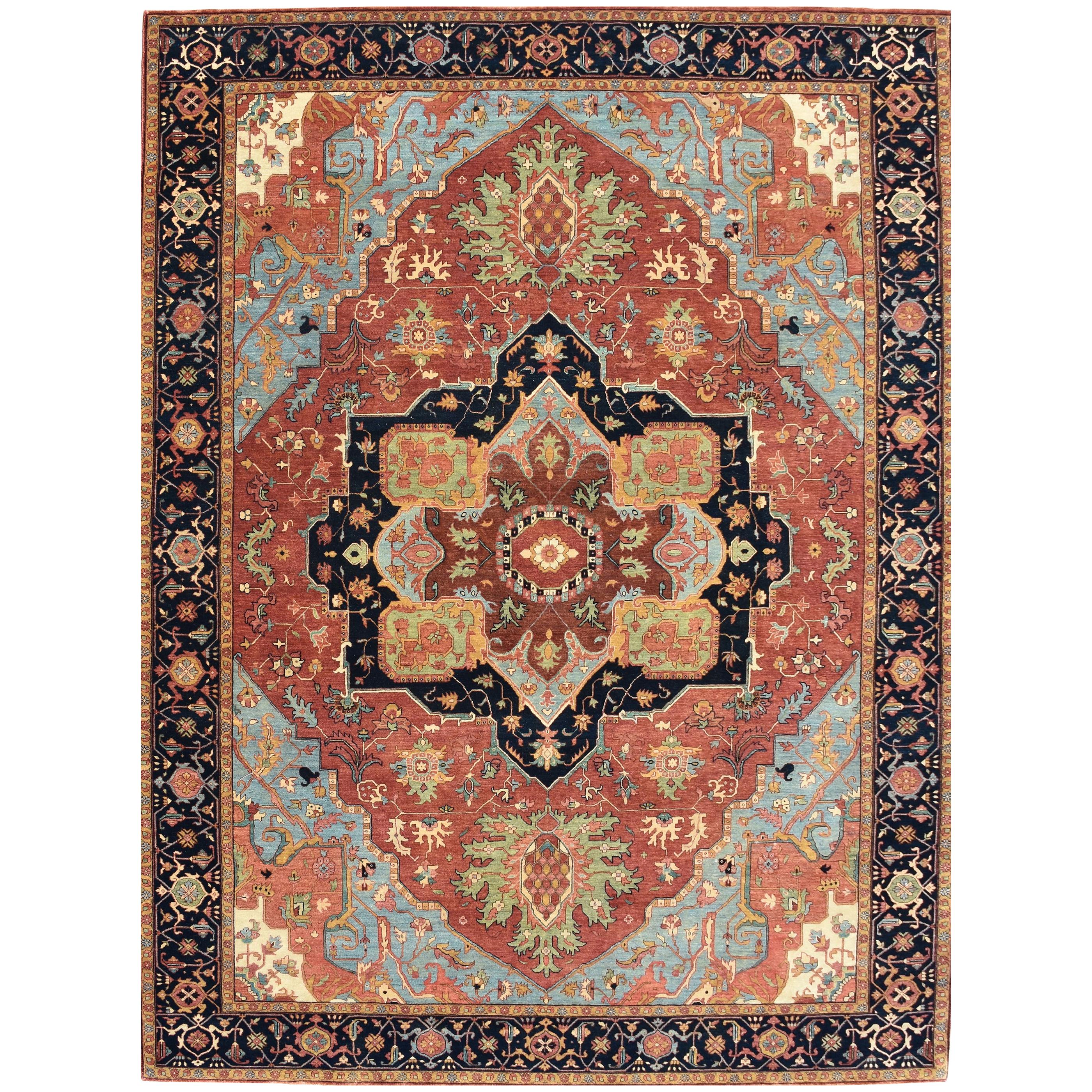 Wonderful New Persian Design Indian Rug For Sale