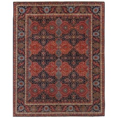 Wunderschöner neuer indischer Teppich im persischen Design