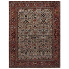 Magnifique tapis indien à motifs persans