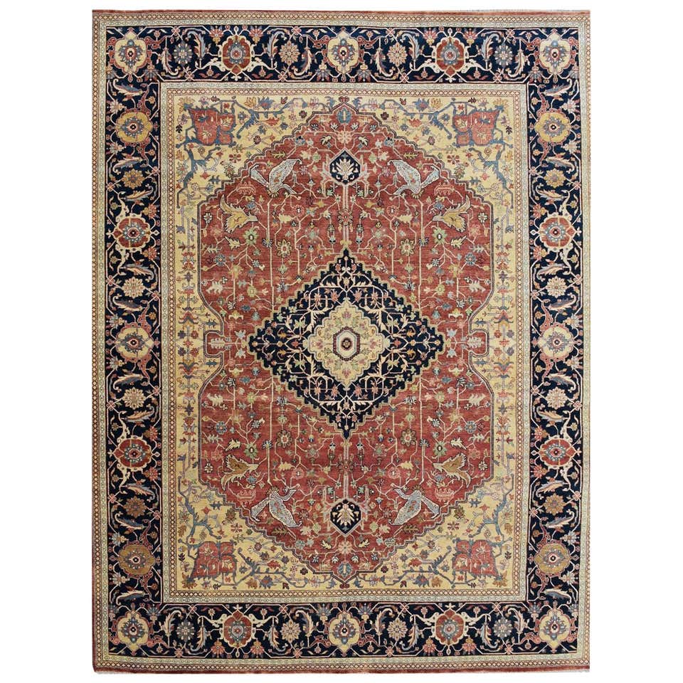 Antique Traditional Indian Area Rug with Persian Design and Luxe ...