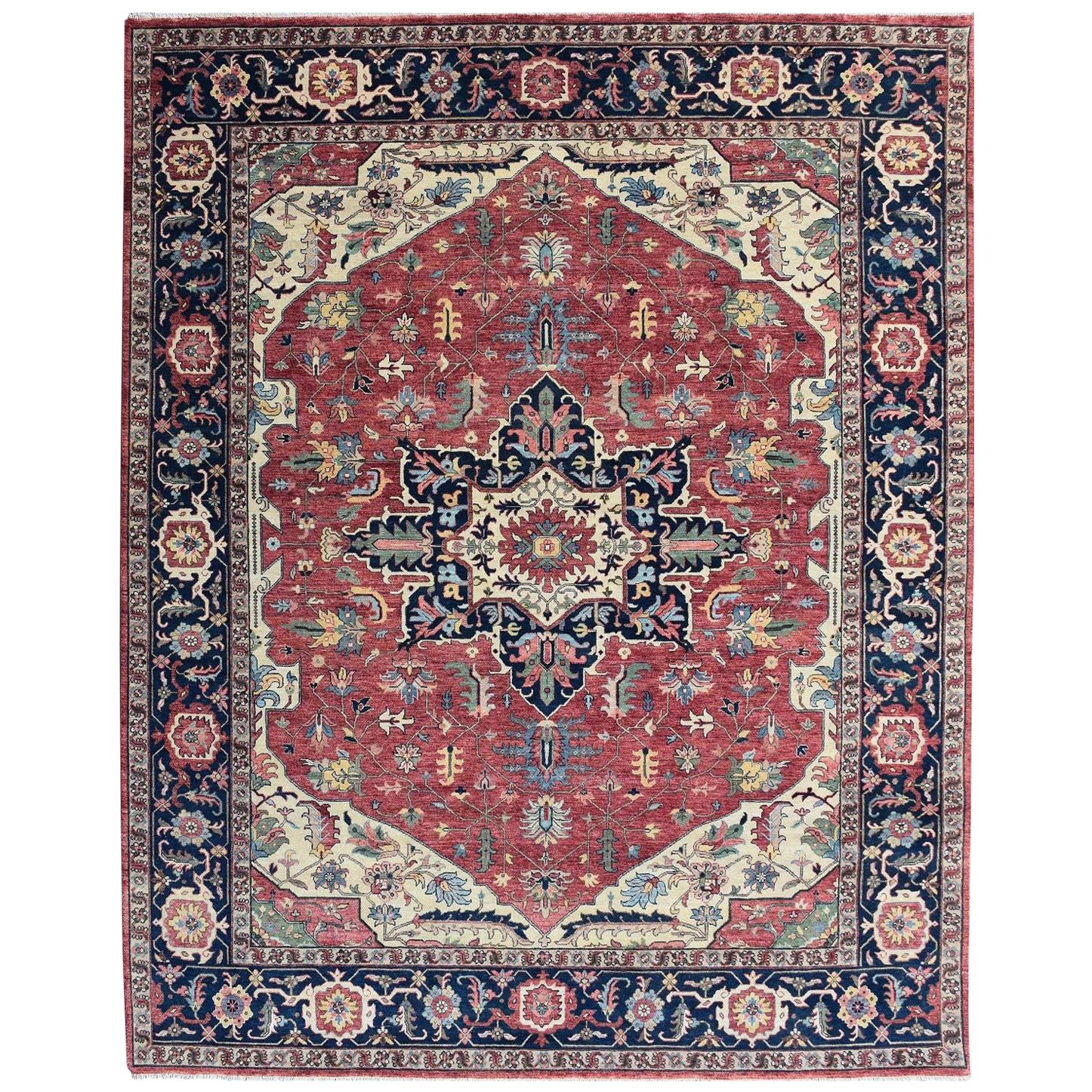 Wonderful New Persian Design Indian Rug For Sale