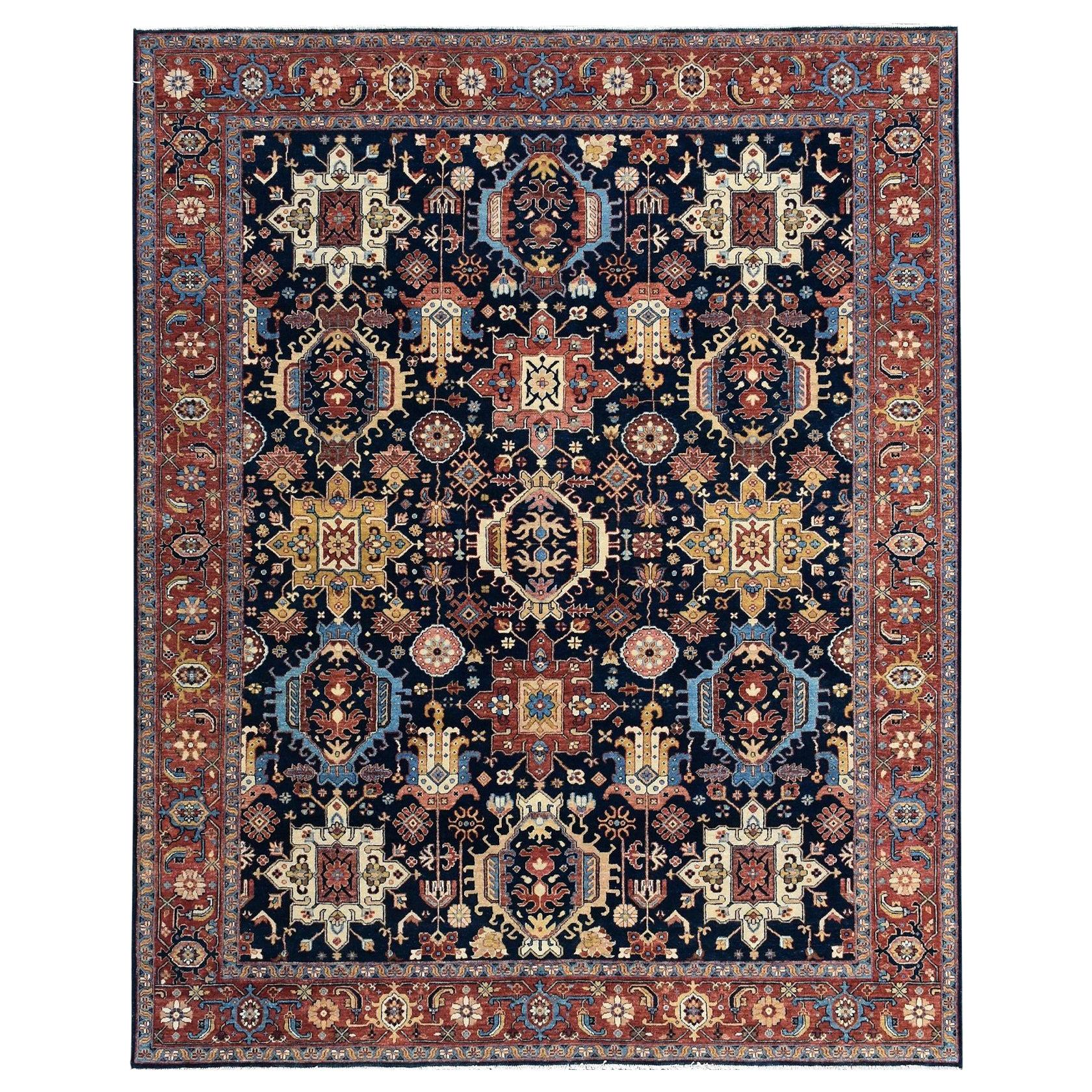 Magnifique tapis indien à motifs persans en vente