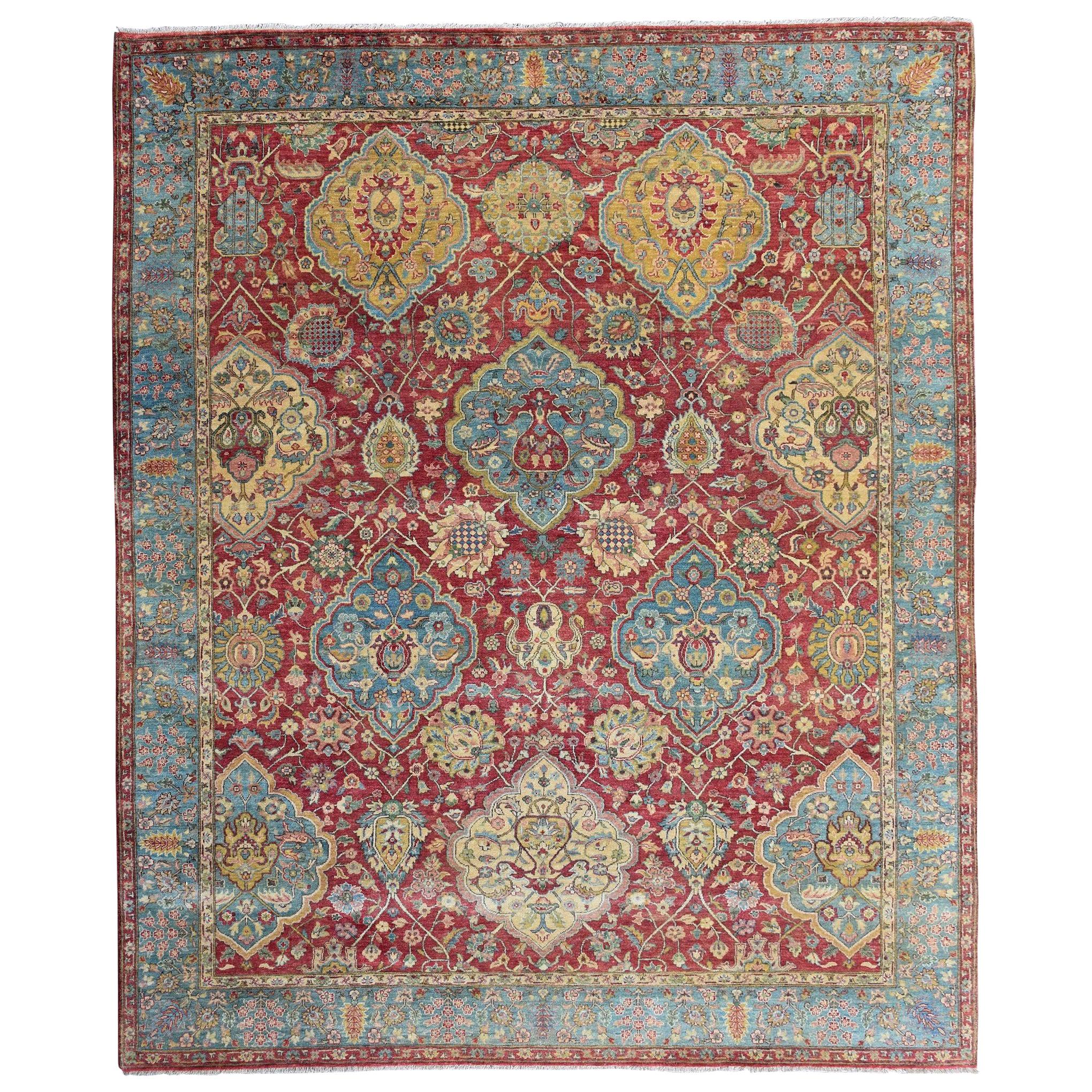 Wonderful New Persian Design Indian Rug For Sale