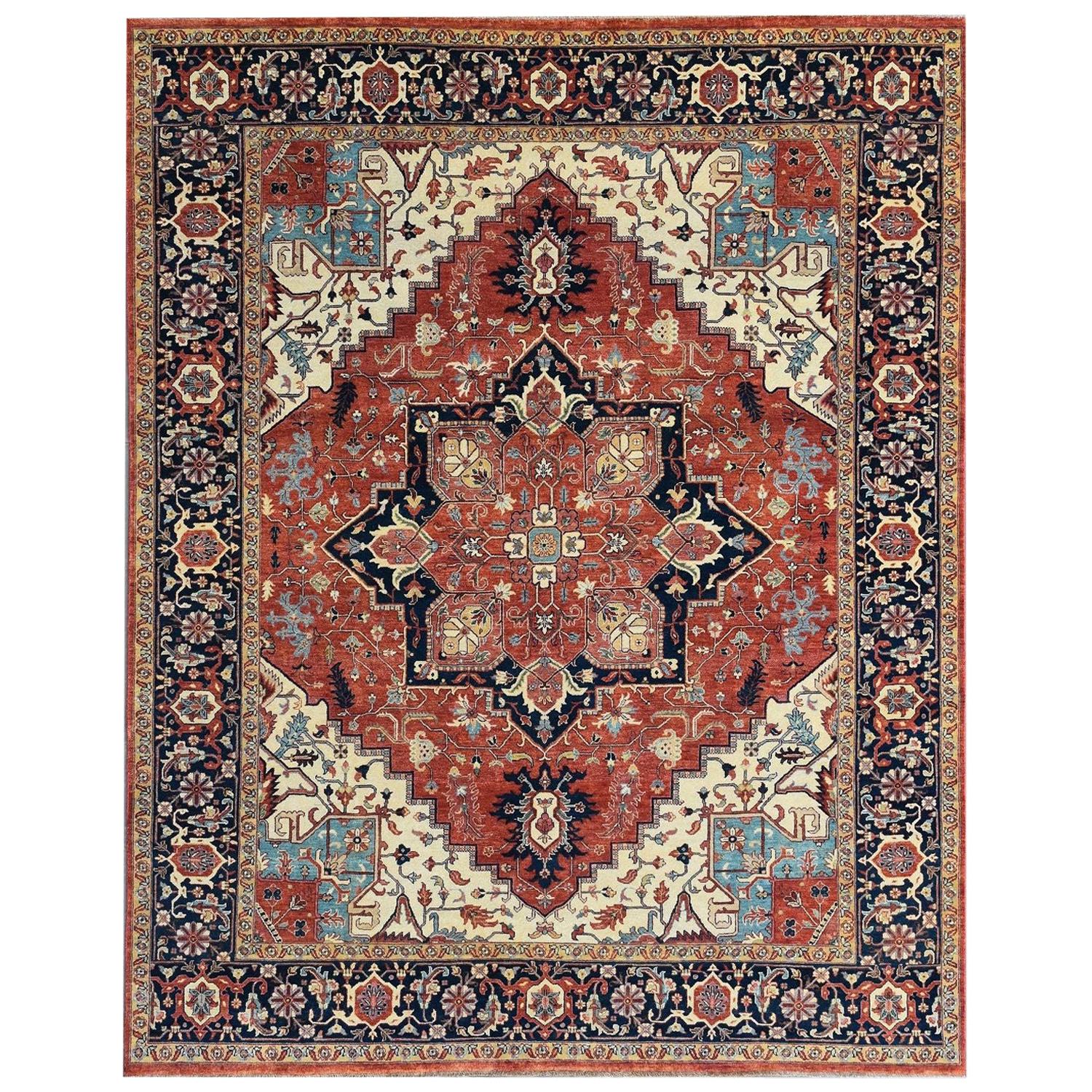 Wonderful New Persian Design Indian Rug For Sale