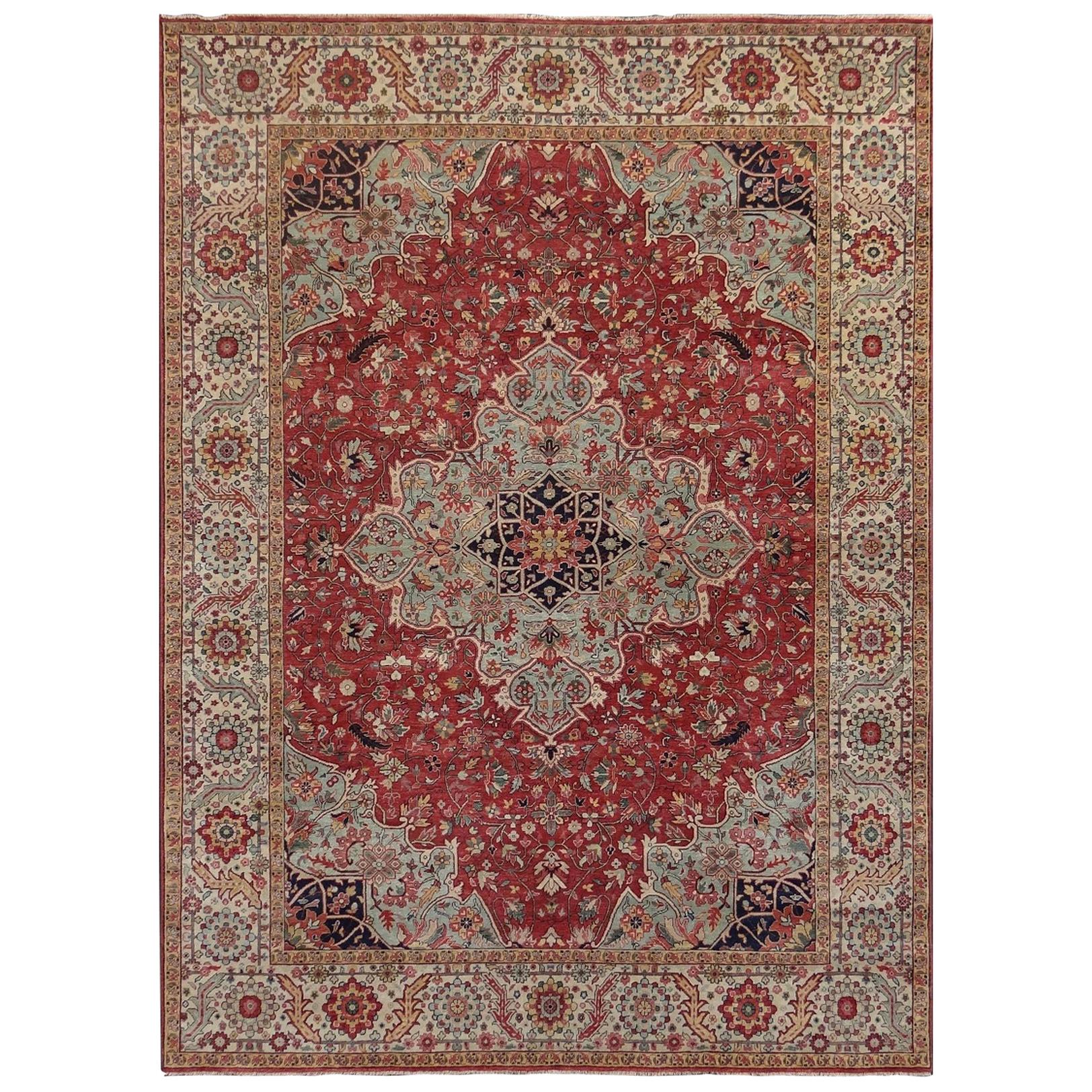 Wonderful New Persian Design Indian Rug For Sale