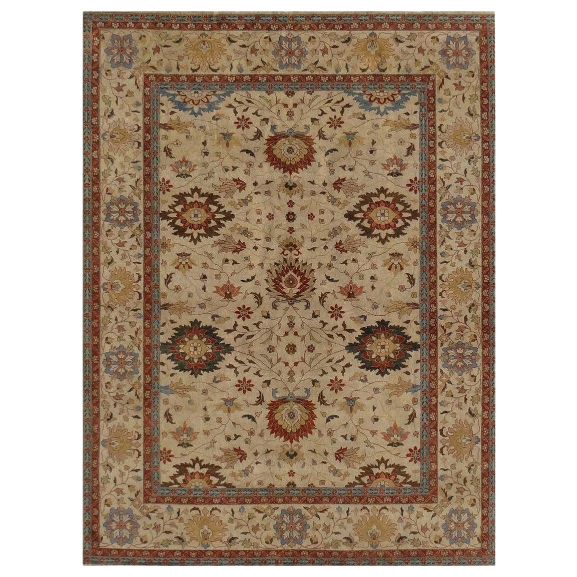 Wonderful New Persian Design Indian Rug For Sale