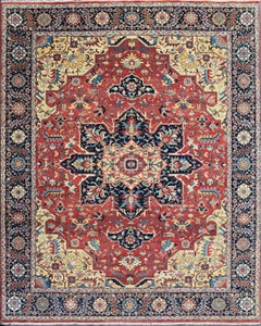 Maravillosa Nueva Alfombra Persa Heriz Design Fine Indian