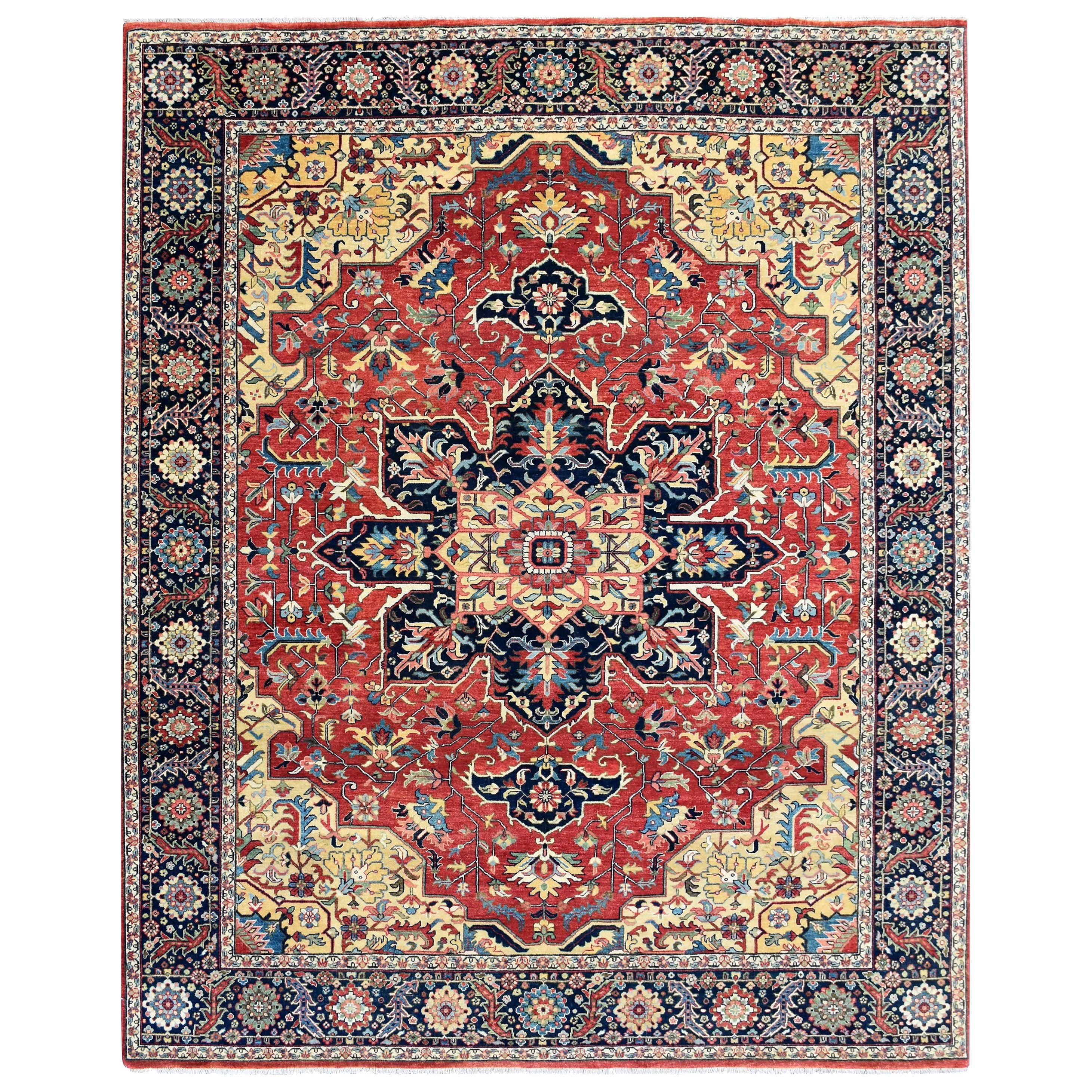 Schöner neuer persischer Heriz-Design feiner indischer Teppich