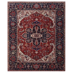 Magnifique nouveau tapis persan Heriz Design Indian