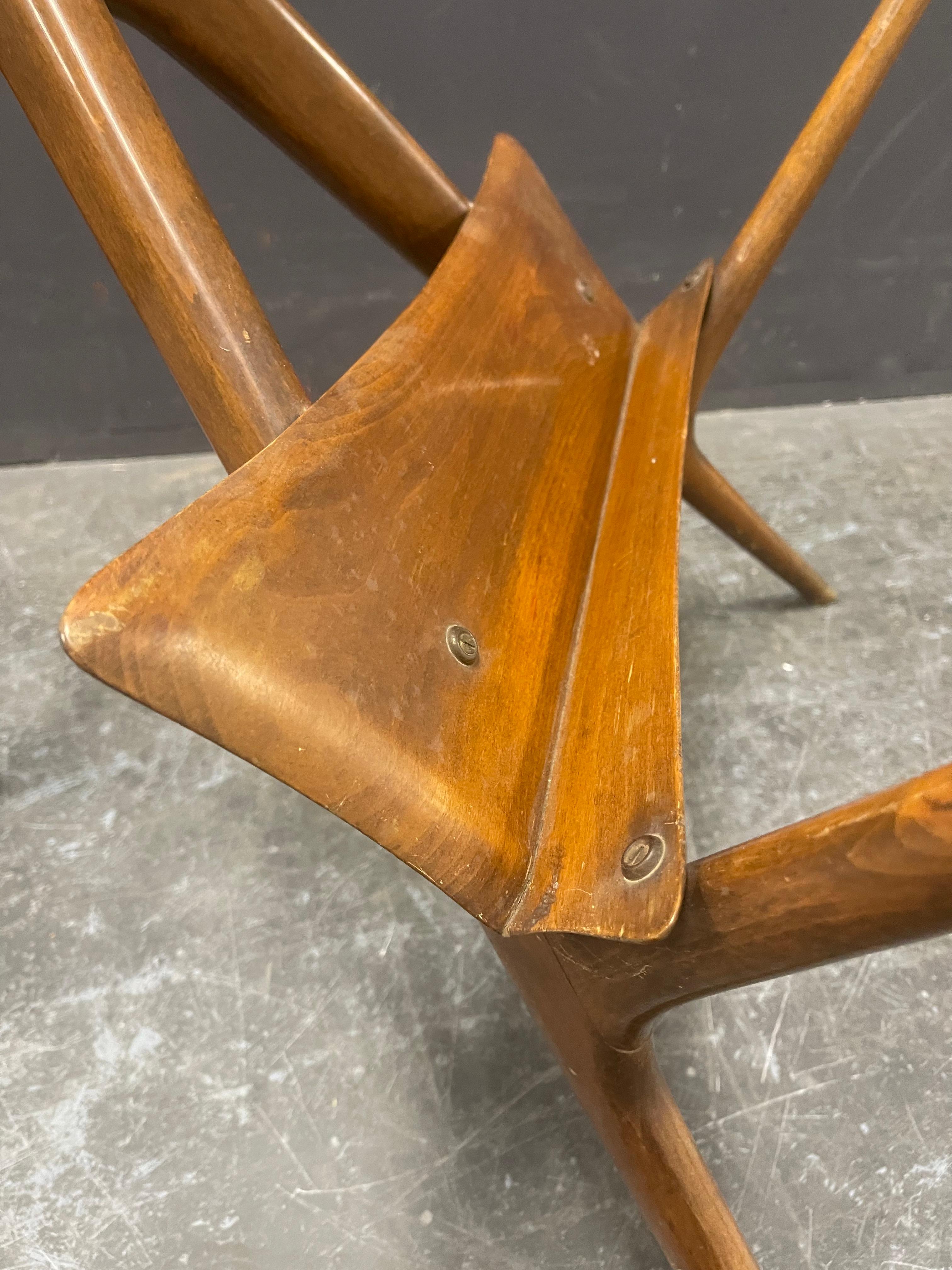 Magnifique table organique à la manière de carlo mollino en vente 2