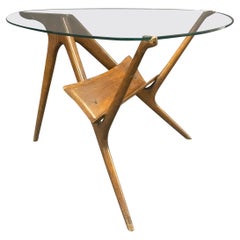 wonderful organic table in the manner of carlo mollino