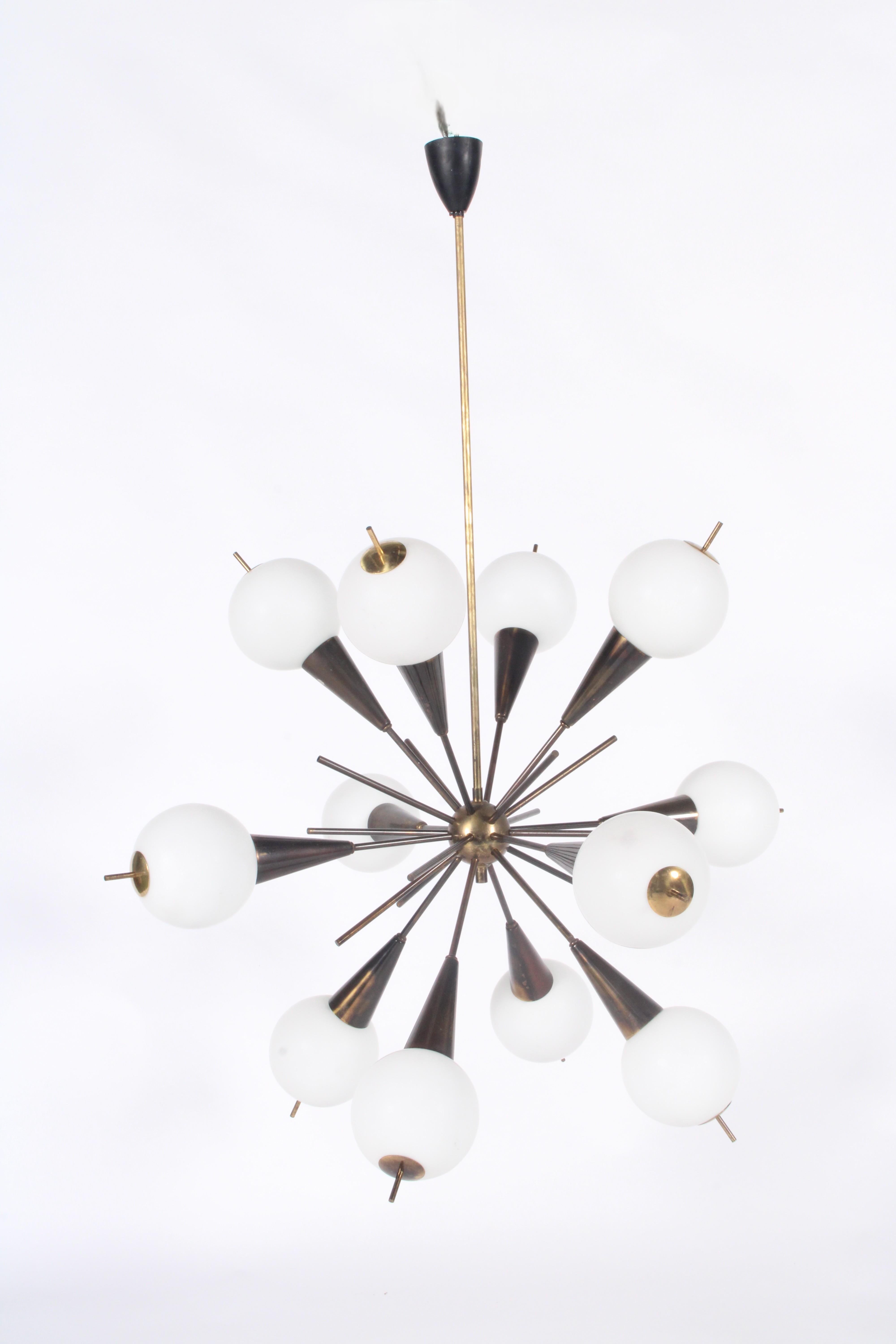 Splendido lampadario Sputnik originale italiano di Stilnovo * Consegna gratuita in tutto il mondo in vendita 1