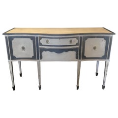 Wonderful Painted Louis XVI Style Antique Sideboard Buffet Credenza