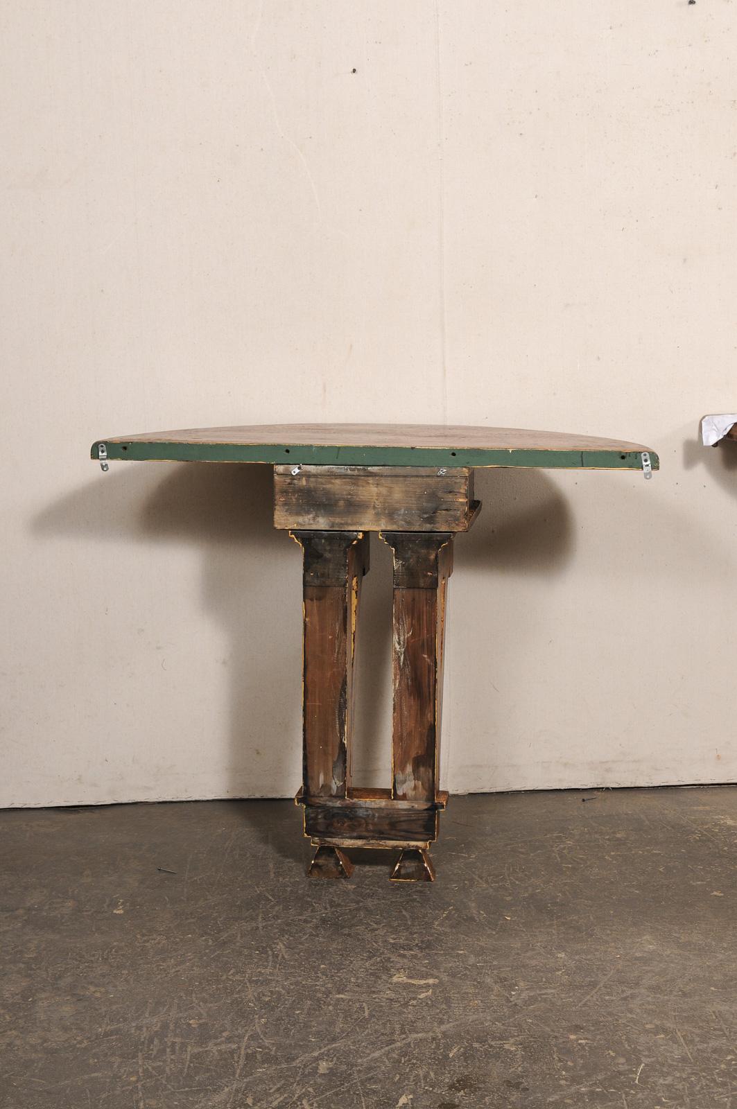 Wonderful Pair 19th C. Architectural Fragment Wall Consoles w/Faux Burl Finish For Sale 8