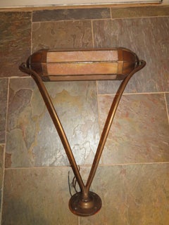 Wonderful Pair Art Deco Tiffany Style Bronze Picture Light for Art Illumination
