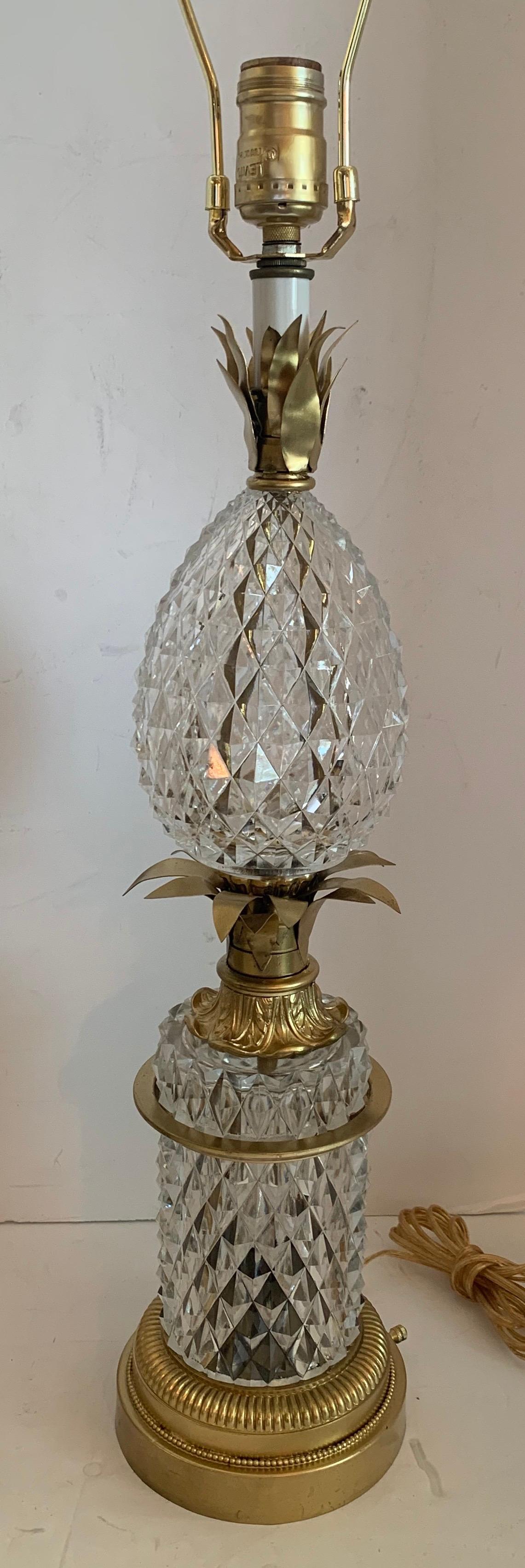 pineapple crystal decorative lamp