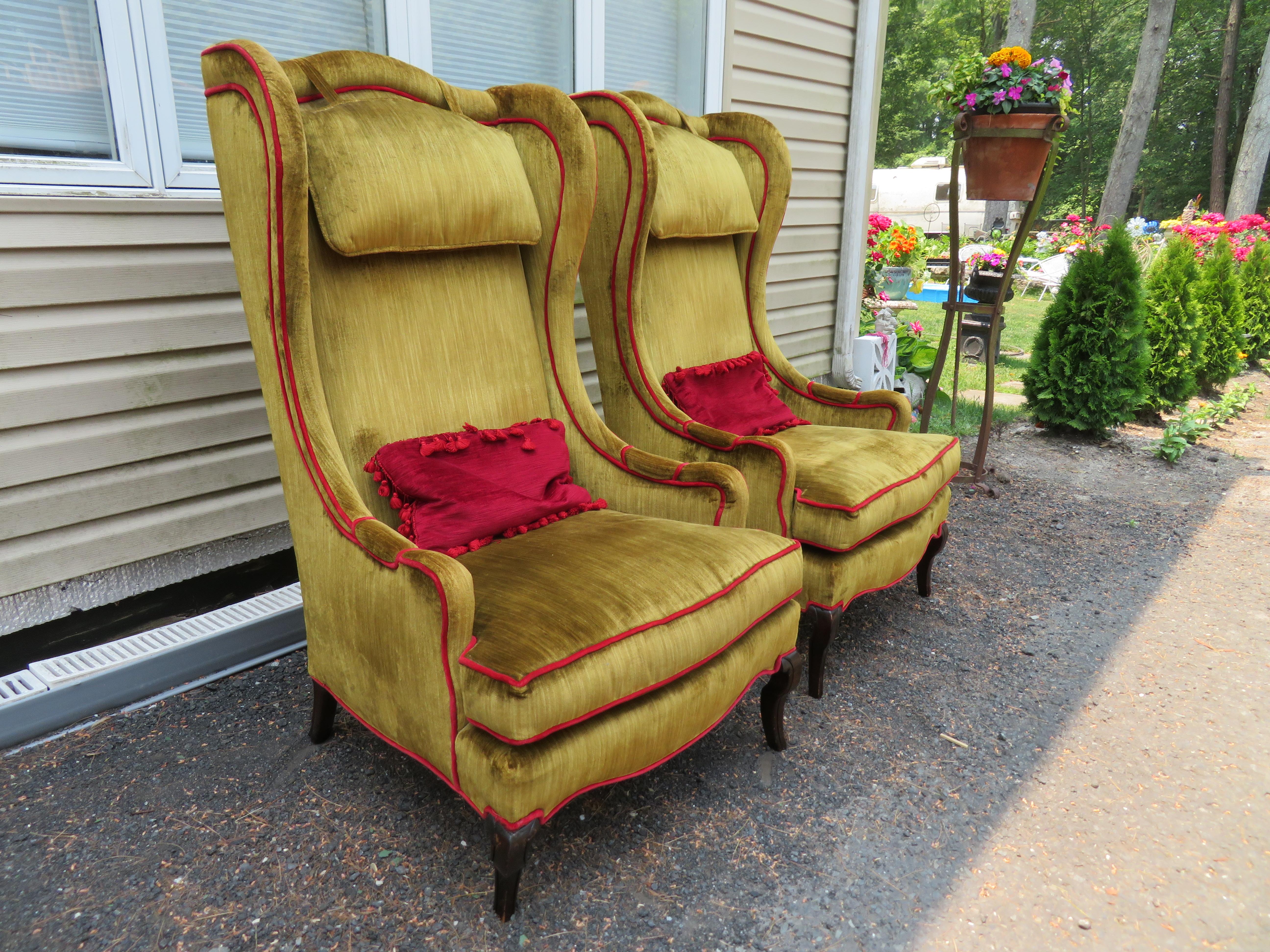 tall wing back chairs