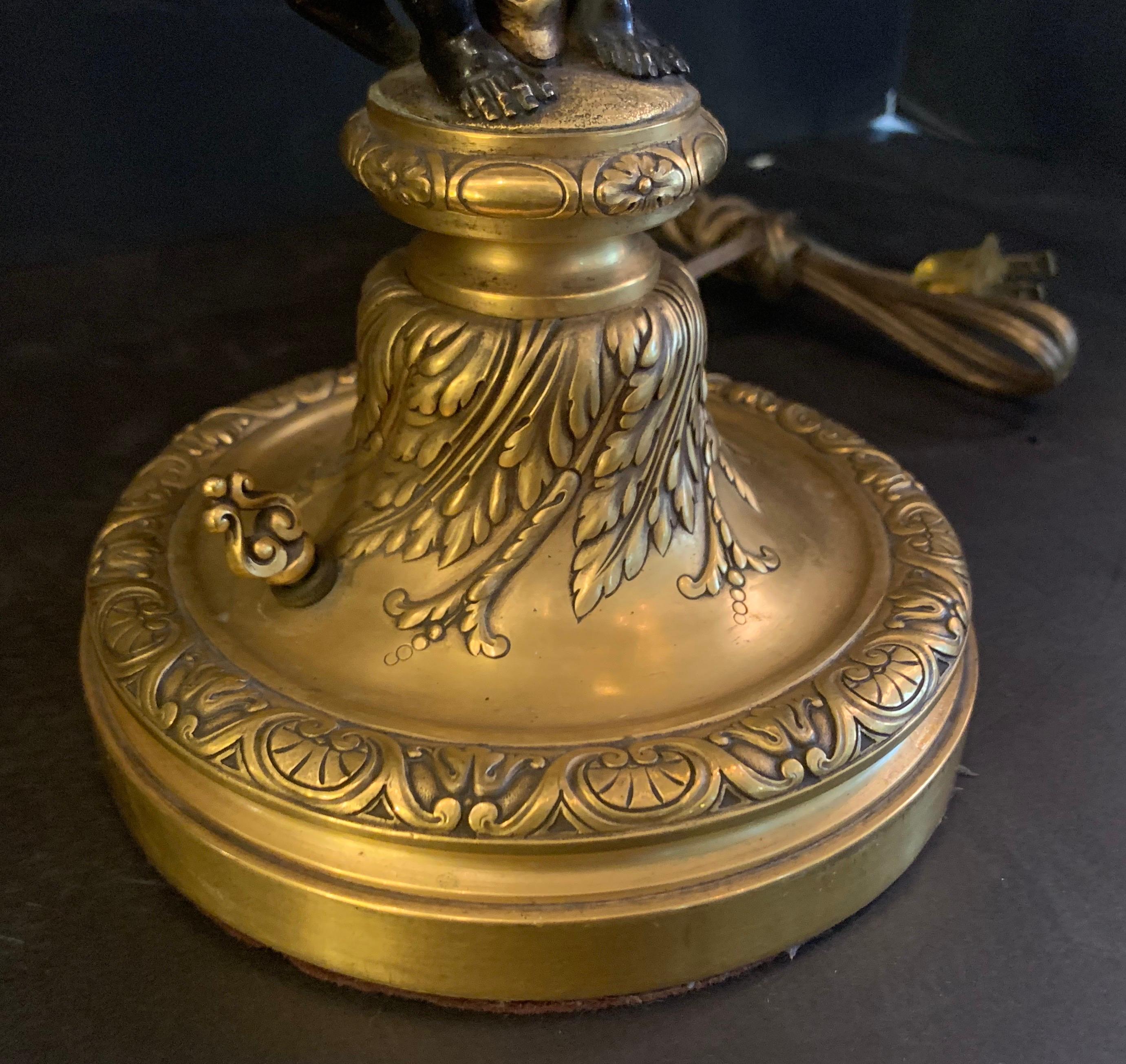 brass cherub lamp