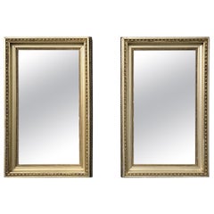 Merveilleuse paire de miroirs dorés de style victorien anglais