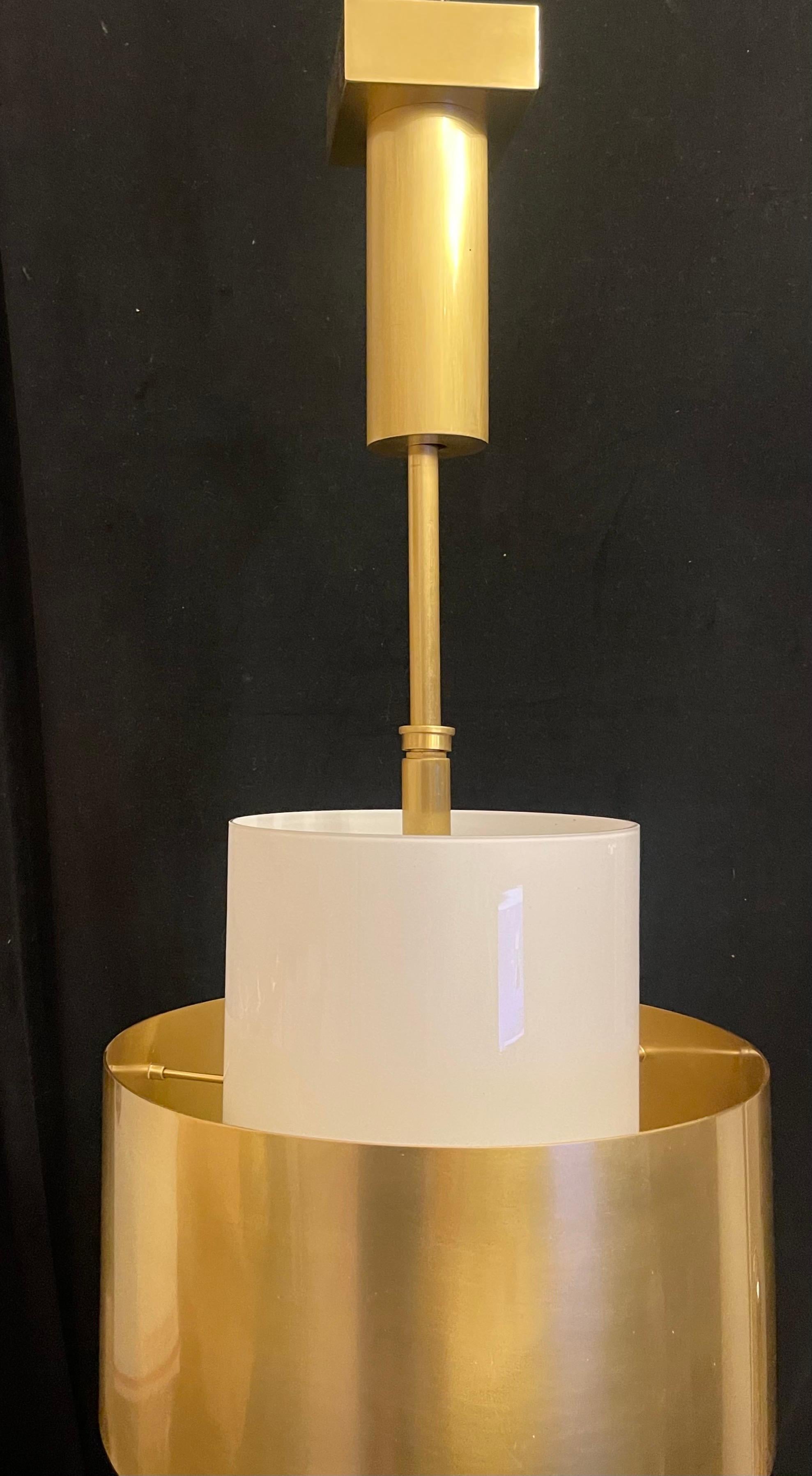 A Wonderful Modern Large Pair Of Hudson Valley Lighting 