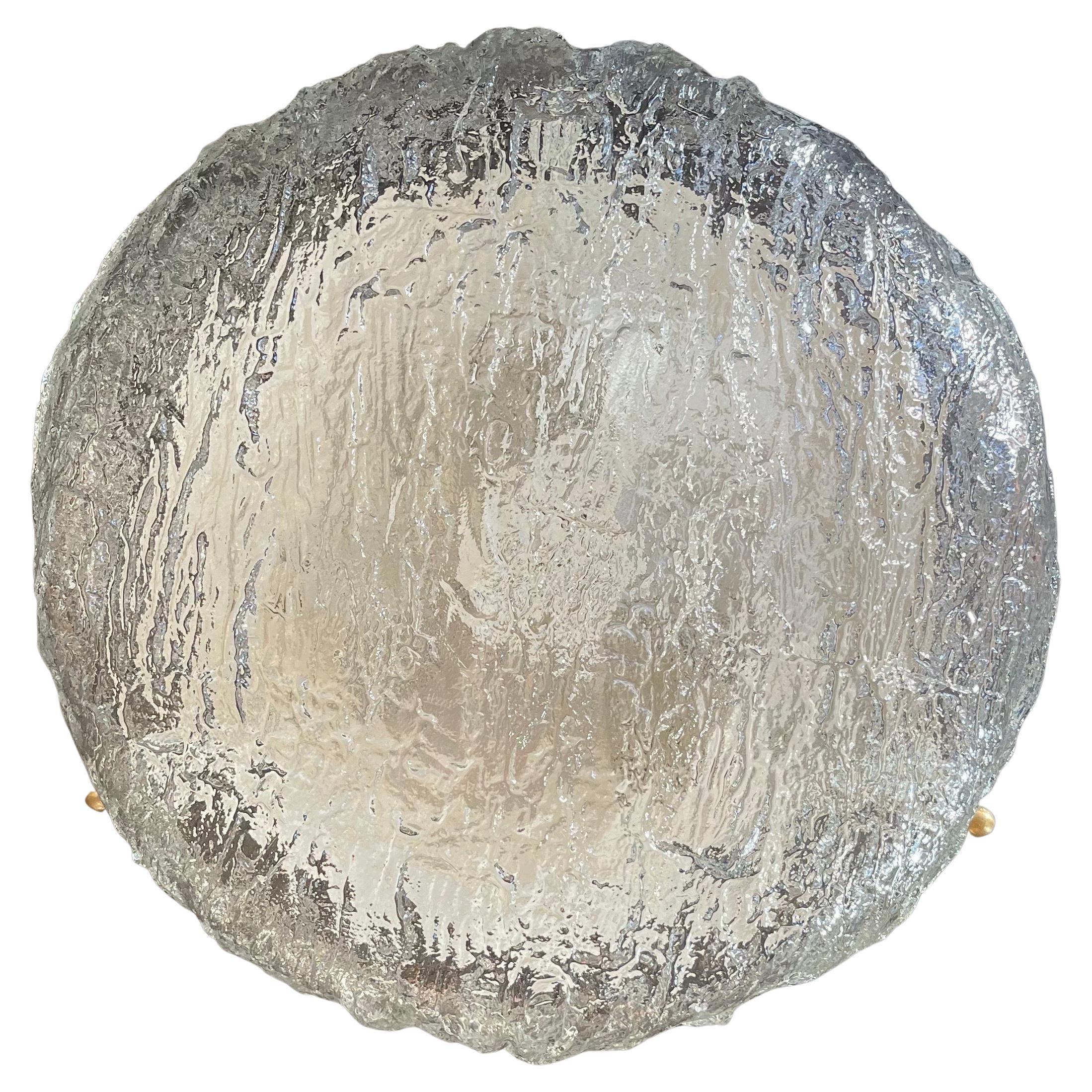 Merveilleuse paire de luminaires affleurants en verre d'art de style Seguso et de style Barovier du milieu du siècle dernier
Chaque pièce est vendue séparément 