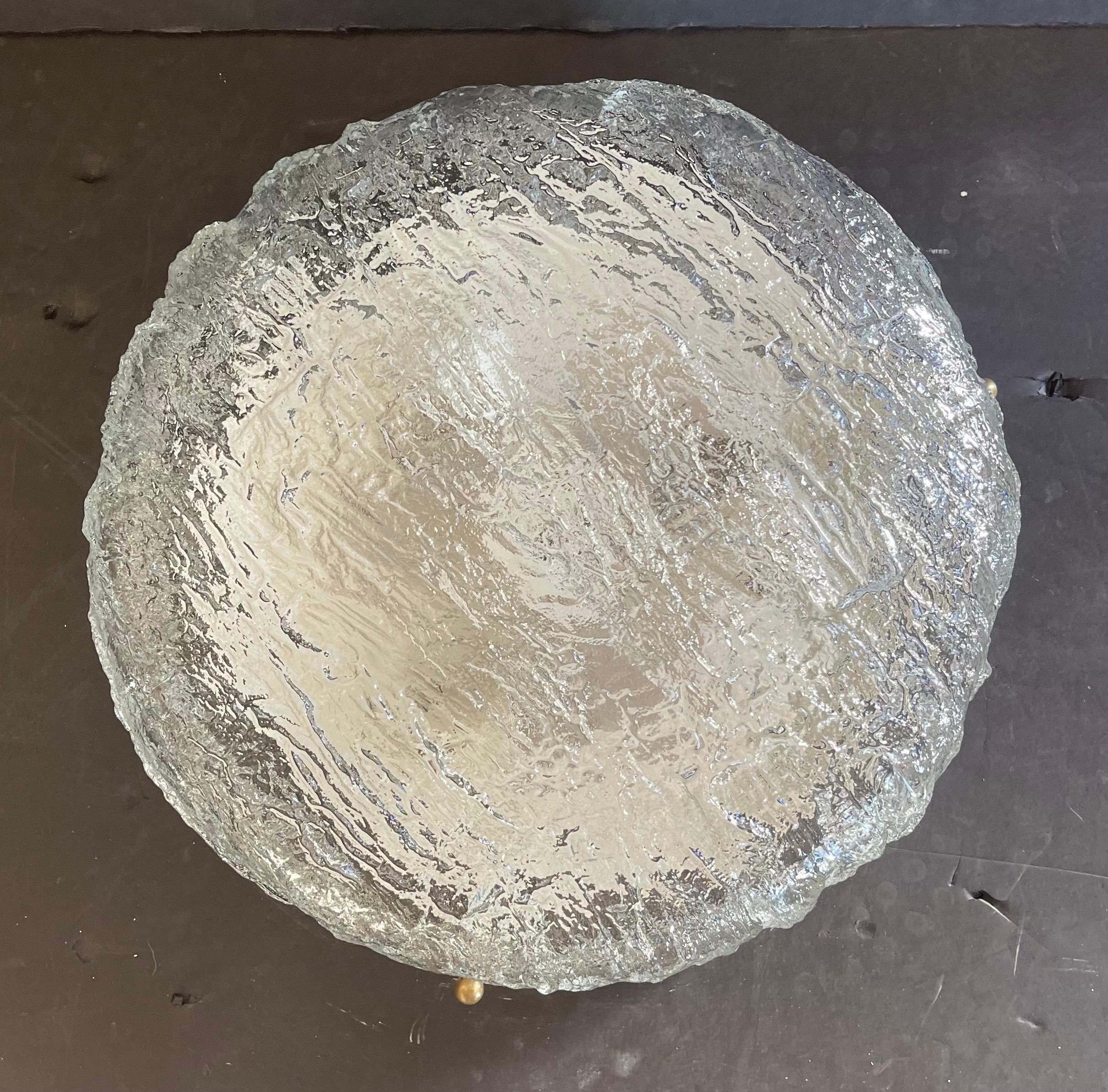 italien Merveilleuse paire de luminaires encastrés en verre d'art Barovier Seguso de style moderne du milieu du siècle dernier en vente