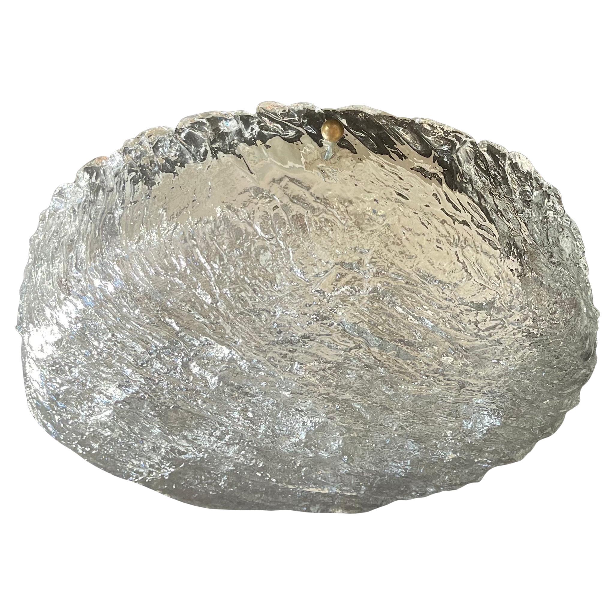 Merveilleuse paire de luminaires encastrés en verre d
art Barovier Seguso de style moderne du milieu du siècle dernier