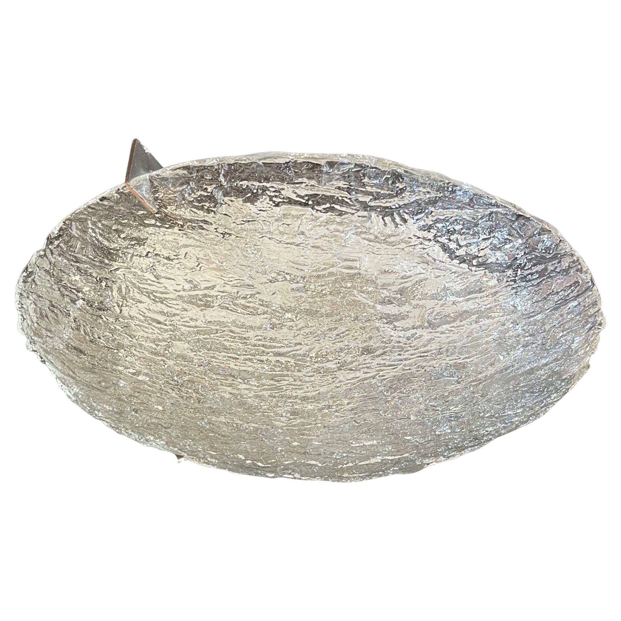 Merveilleuse paire de chasse d
eau en verre craquelé Seguso, moderne du milieu du siècle, Barovier  Fixtures (en anglais) en vente