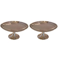 Wonderful Pair Mid-Century Modern Tiffany & Co. Sterling Silver Compotes / Bowls