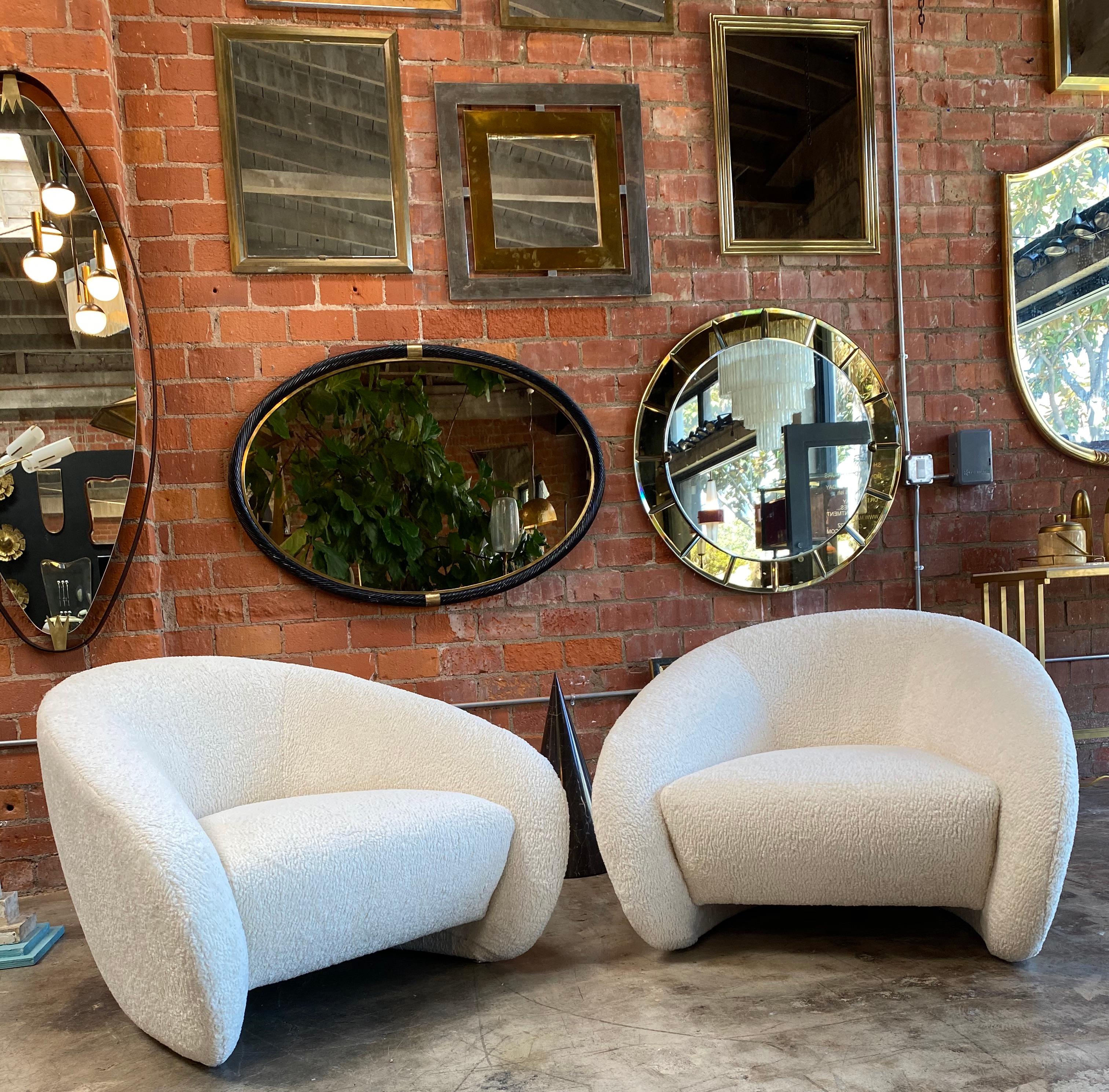 Wonderful Pair of 2 Italian Armchairs by IPE Cavalli In Excellent Condition In Los Angeles, CA