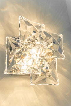 Wonderful Pair of Crystal Sconces by Kinkeldey, Germany, 1970s