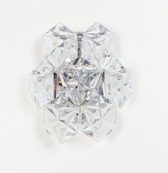 1 of 3 Pairs of Crystal Sconces by Kinkeldey, Germany, 1970s