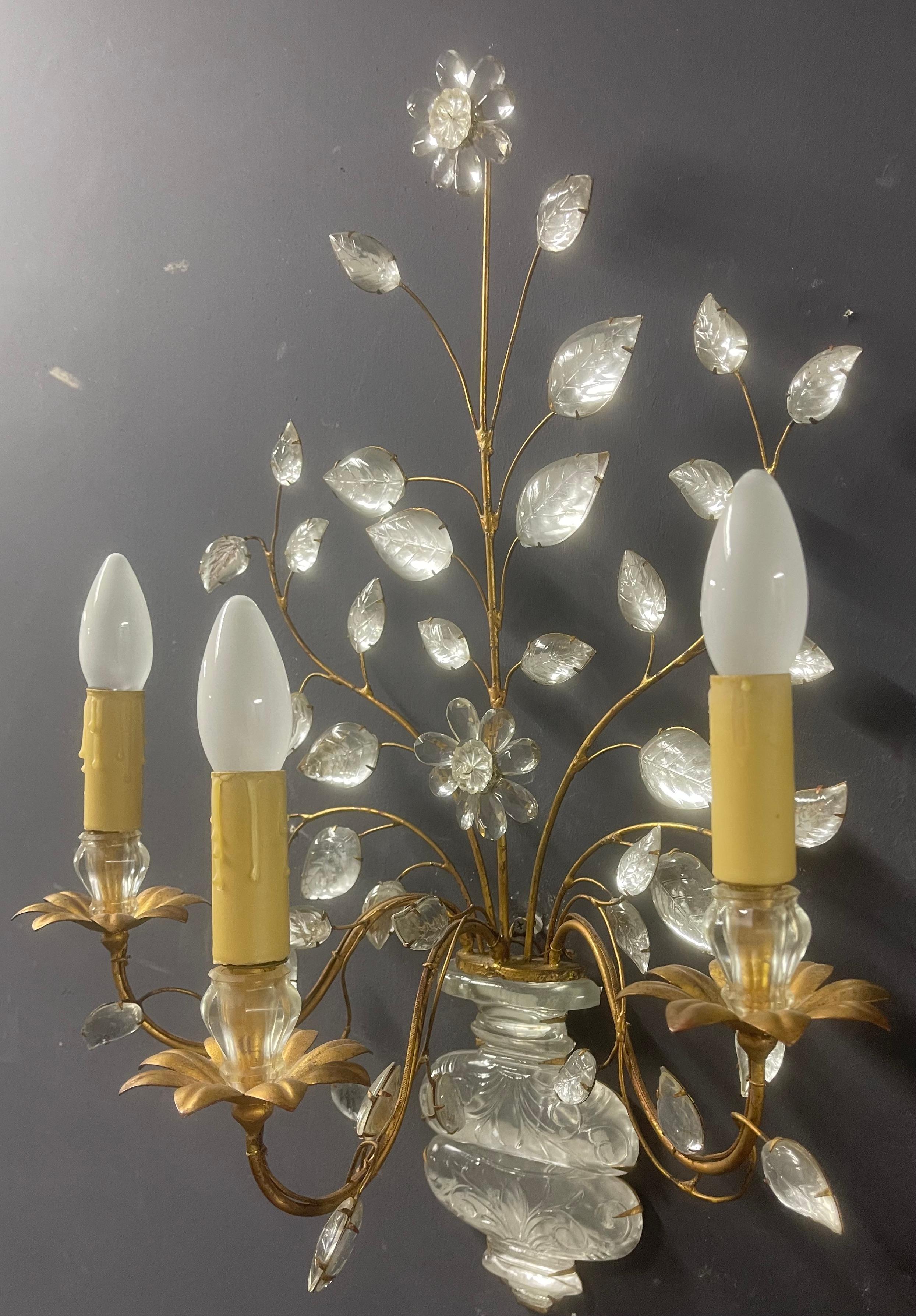 wonderful pair of elegant maison bagues wall sconces 2