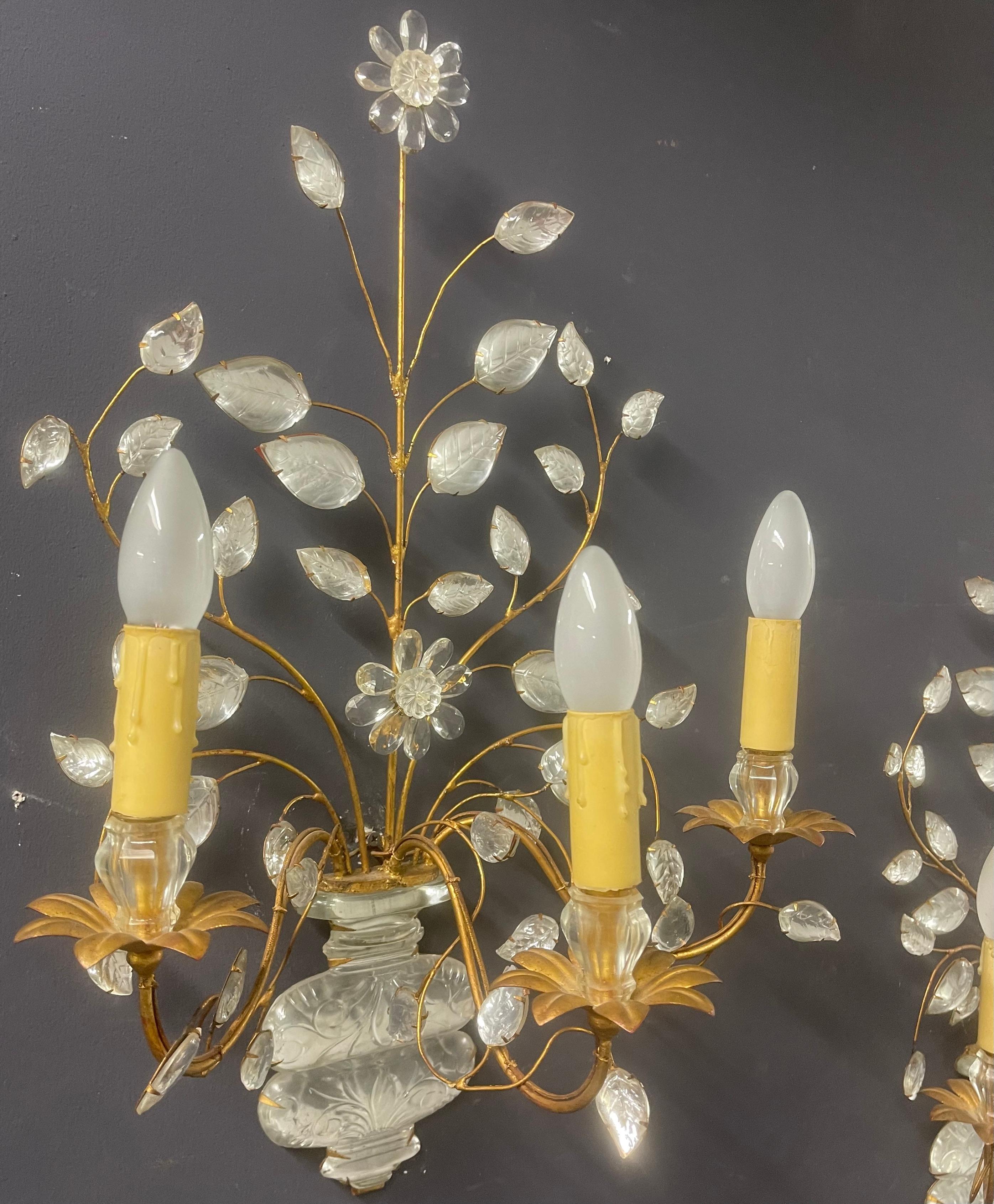 wonderful pair of elegant maison bagues wall sconces 3