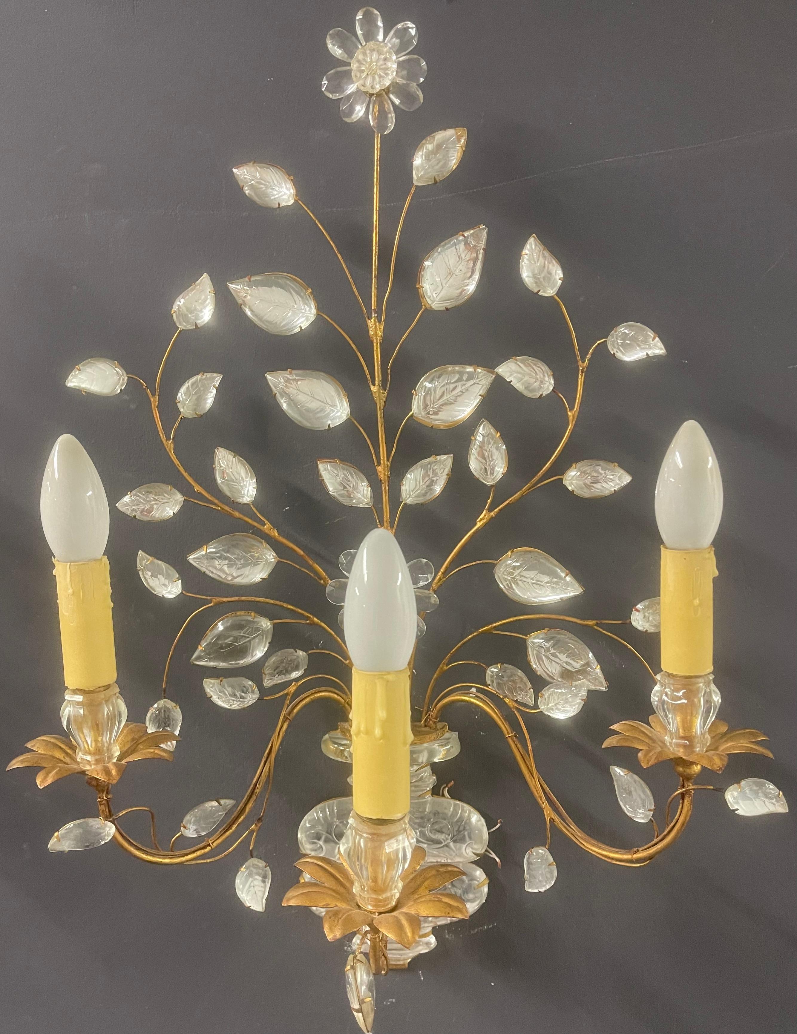 wonderful pair of elegant maison bagues wall sconces 7