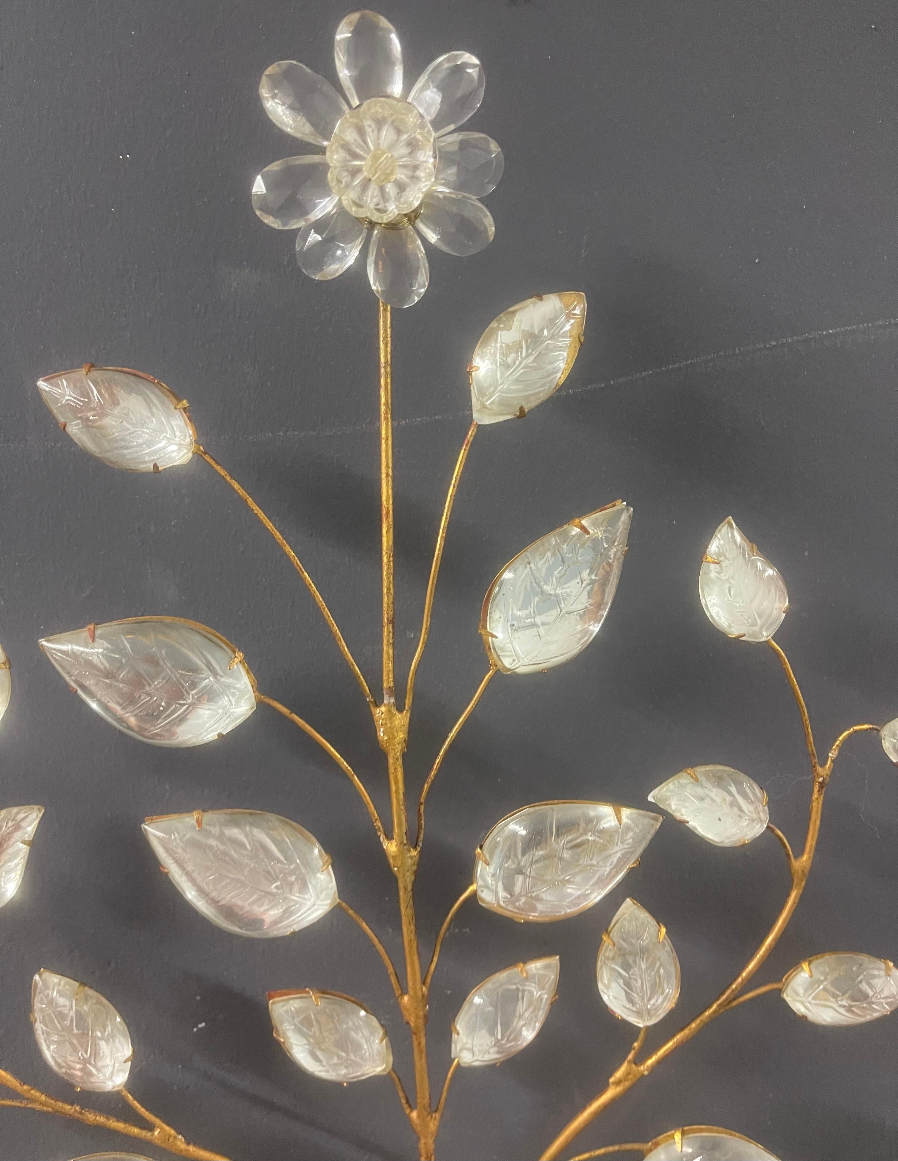 Metal wonderful pair of elegant maison bagues wall sconces