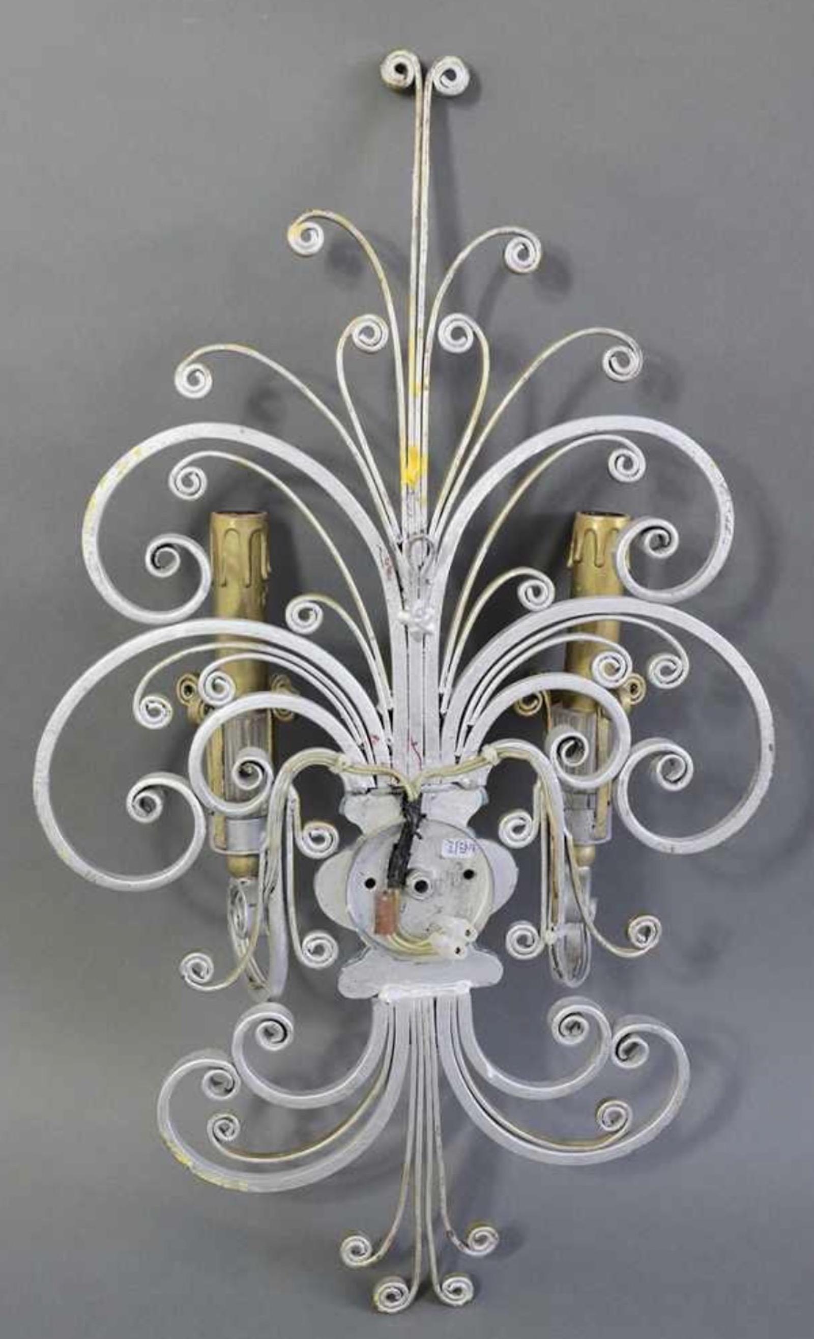 Wonderful in every detail. Gilded and silvered metal, crystal glass and quite big.