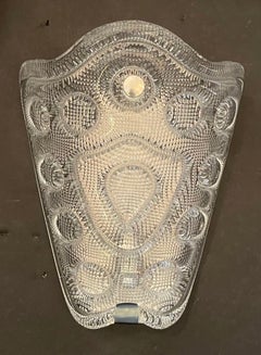 Wonderful Pair Orrefors Crystal Art Glass Nickel Sconces Carl Fagerlund Sweden