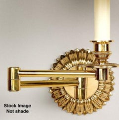 Wonderful Pair Vaughan Chedworth Swing Arm Solid Brass Wall Light Sconces