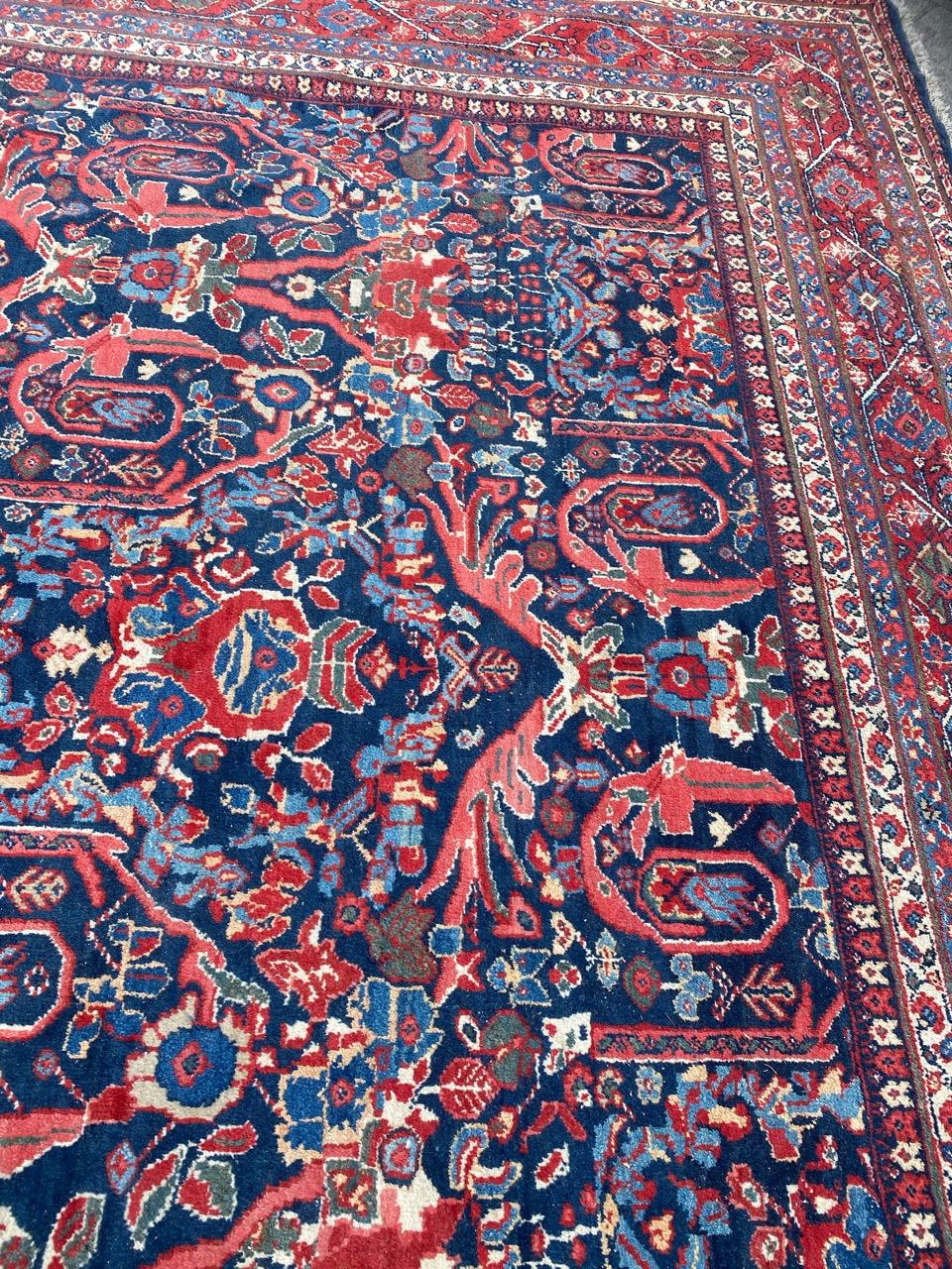 Hand-Knotted Bobyrug’s Wonderful Palace Size Mahal Rug For Sale