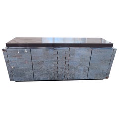 Wonderful Paul Evans Cityscape Mid-Century Chrome Sideboard Buffet Credenza